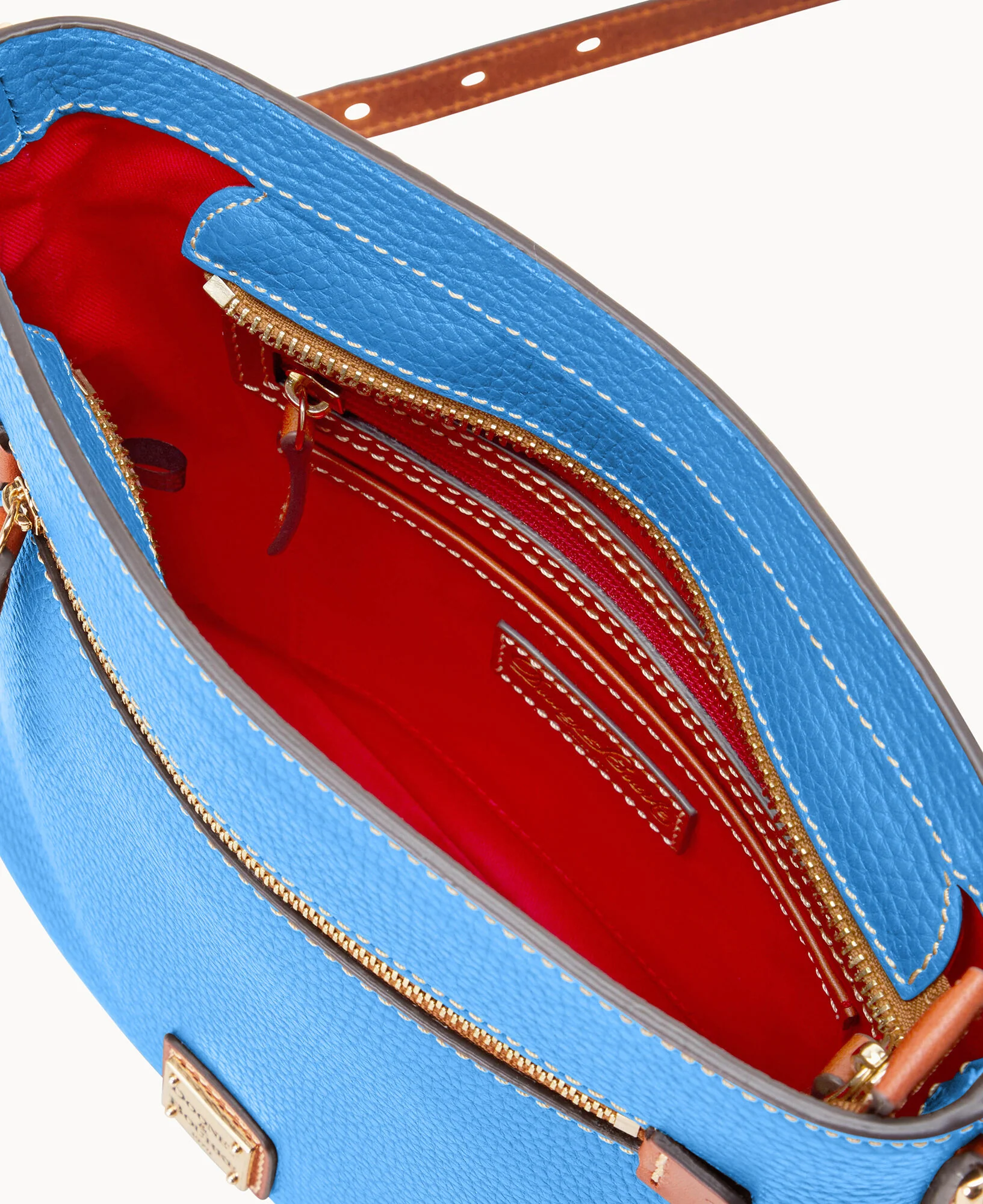 Pebble Grain Zip Crossbody - Image 43