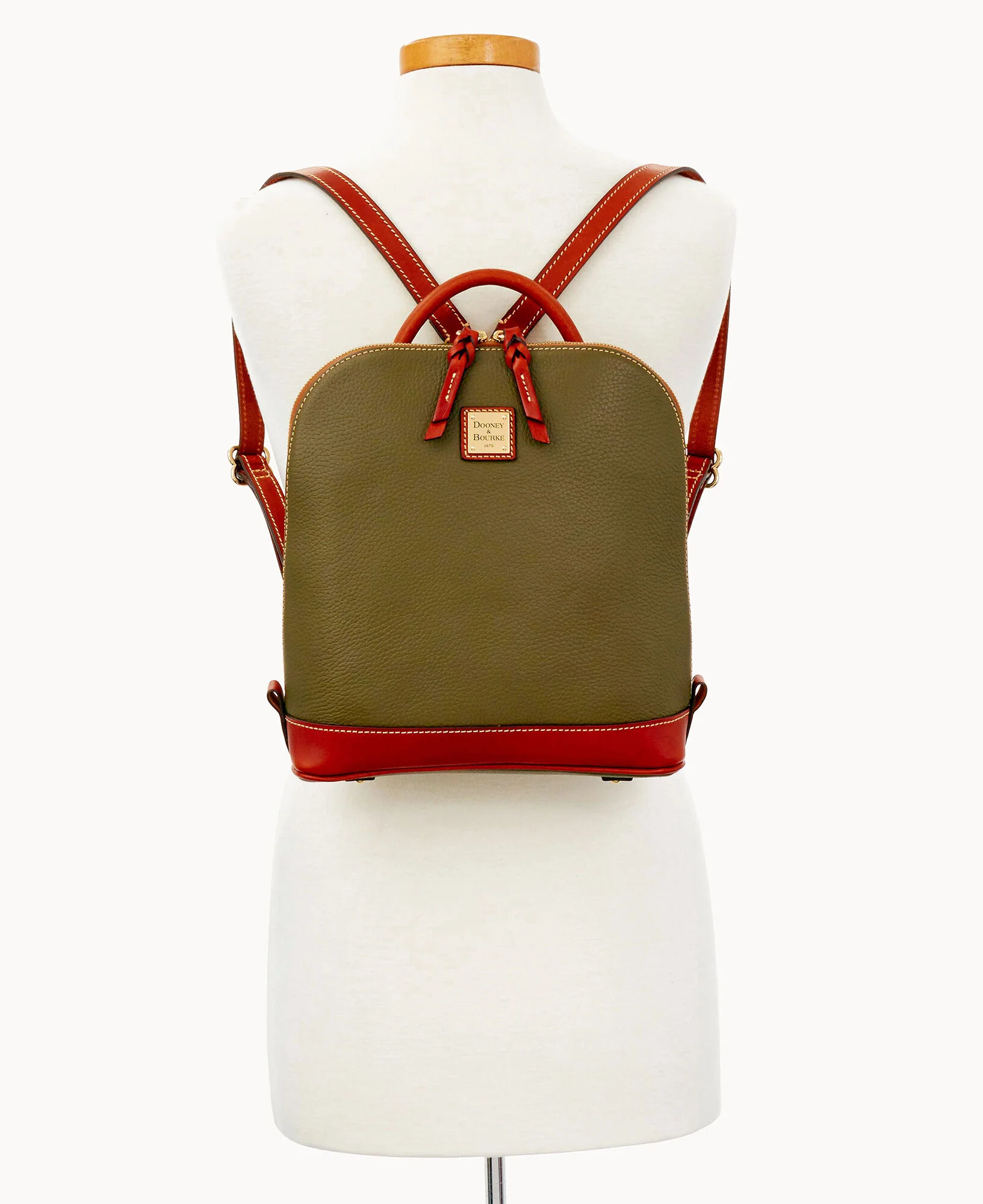 Pebble Grain Zip Pod Backpack - Image 27
