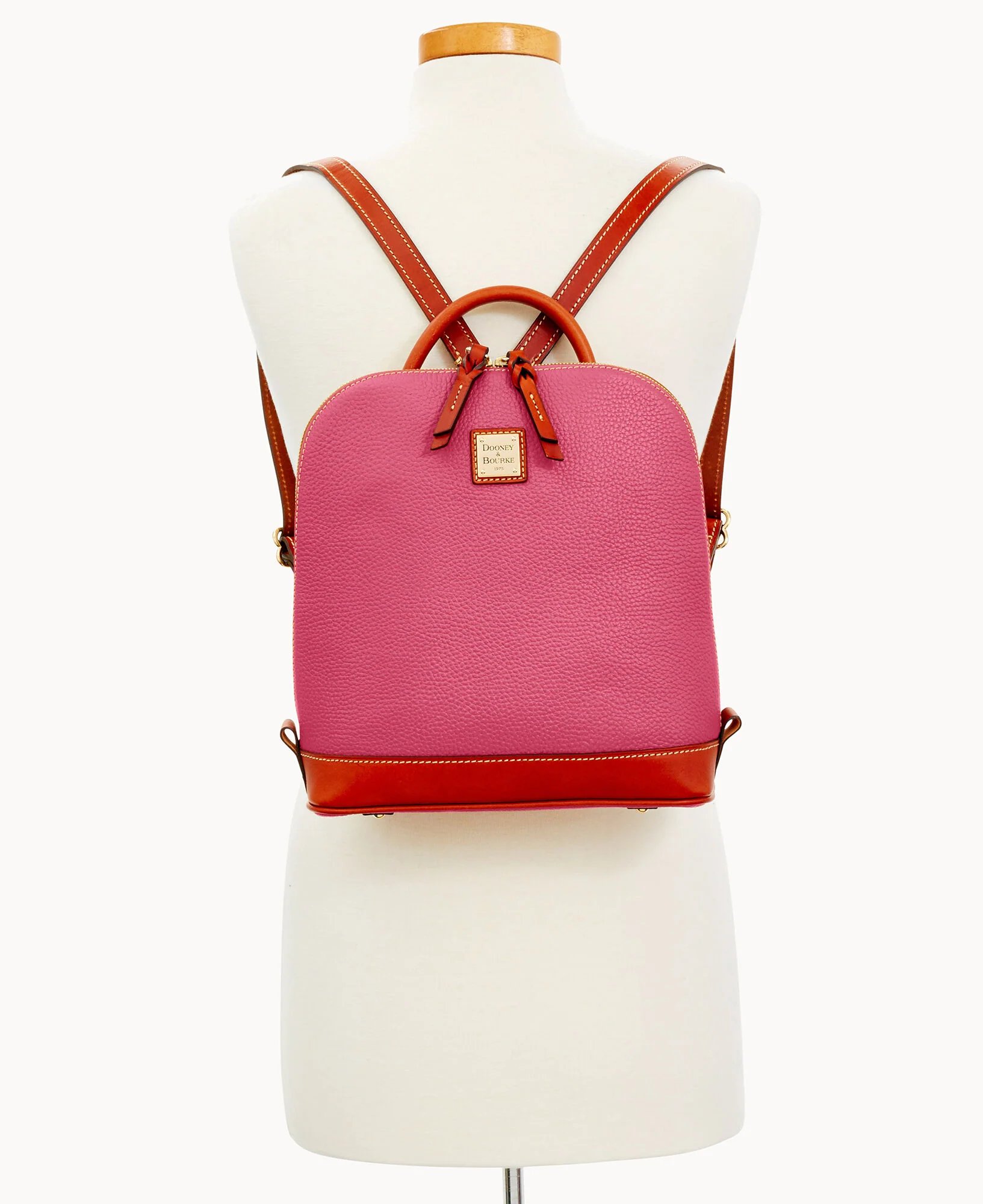 Pebble Grain Zip Pod Backpack - Image 39