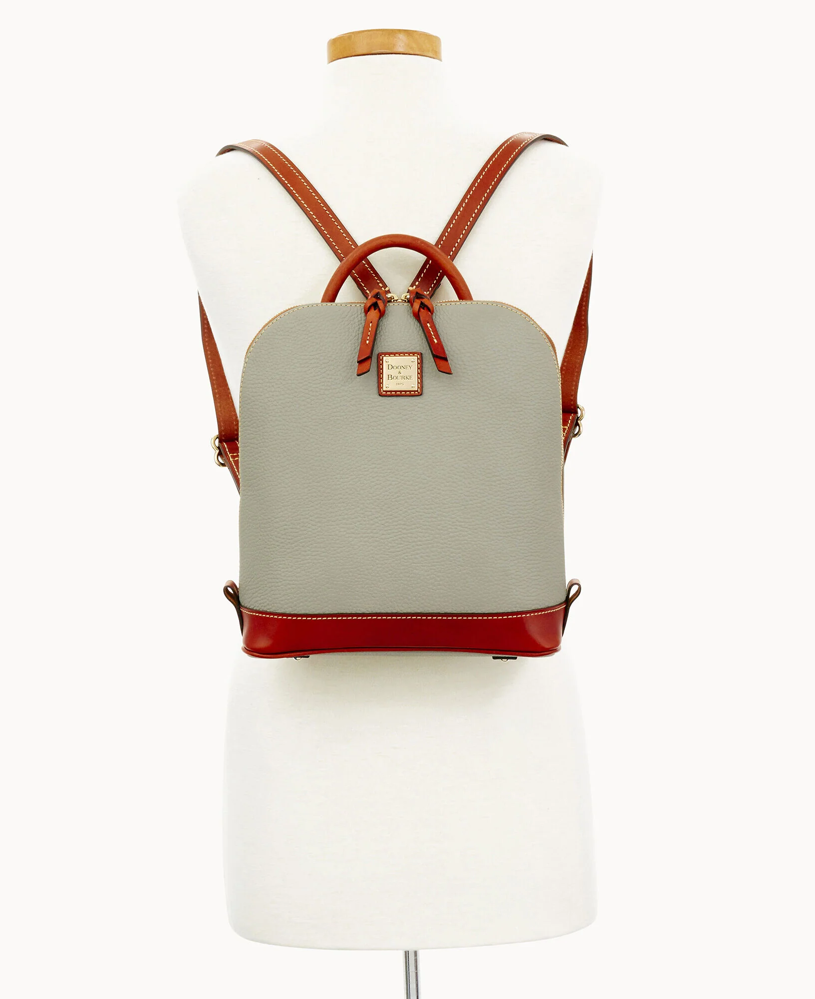 Pebble Grain Zip Pod Backpack - Image 43