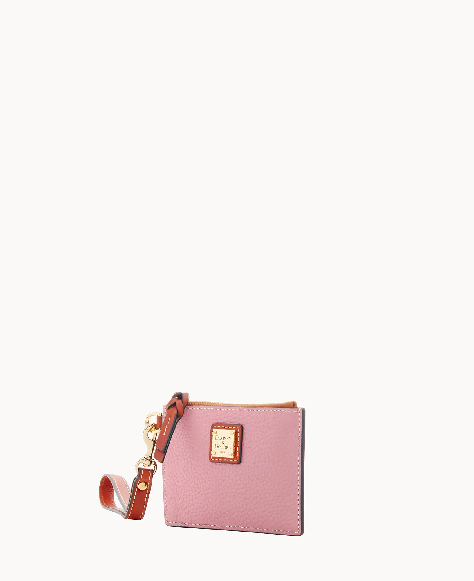 Pebble Grain Zip Top Card Case Wristlet - Image 105
