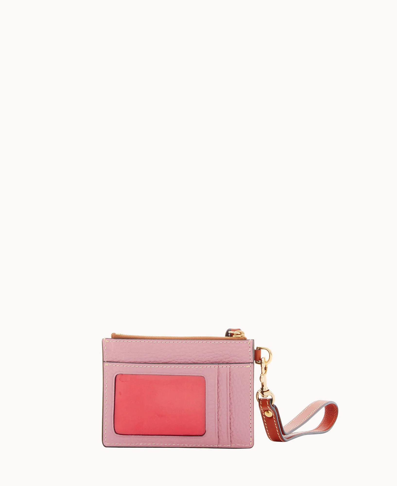 Pebble Grain Zip Top Card Case Wristlet - Image 107