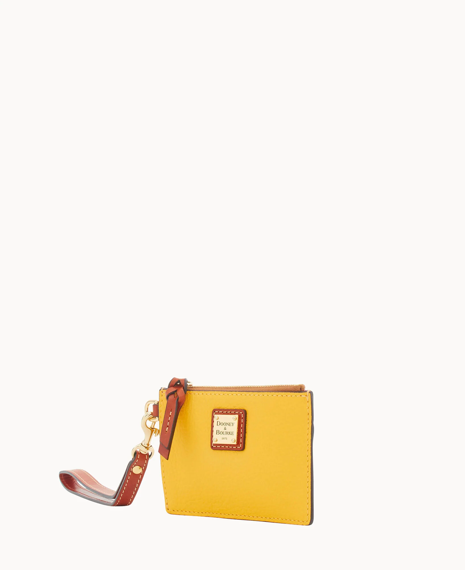 Pebble Grain Zip Top Card Case Wristlet - Image 109