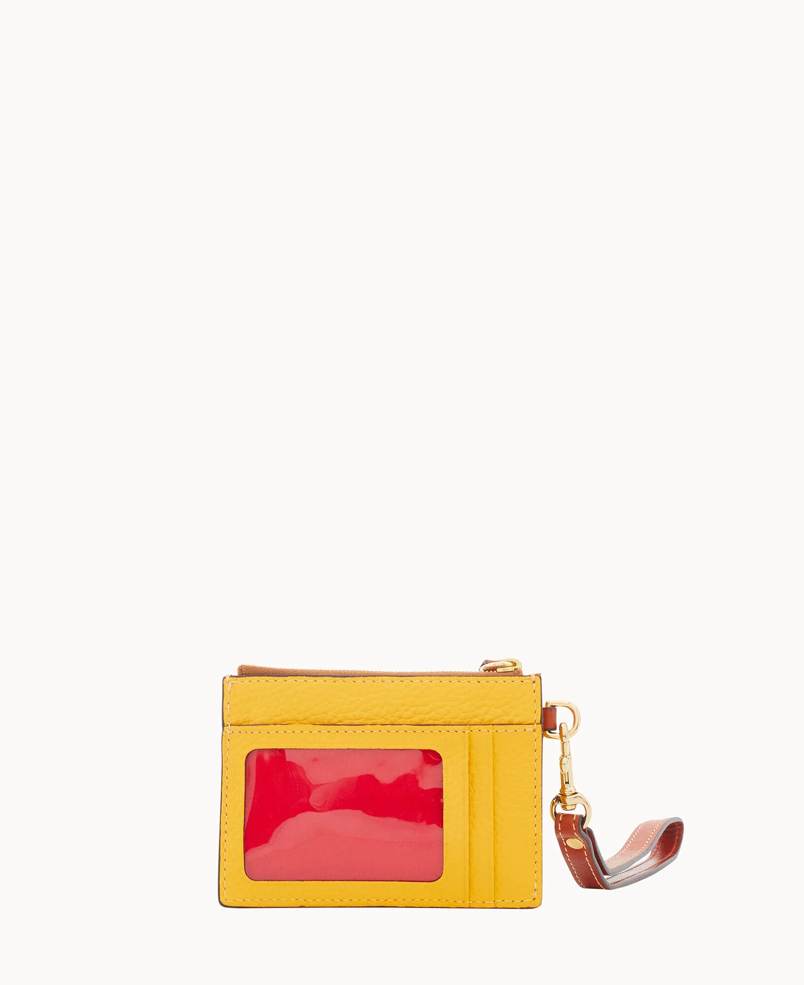 Pebble Grain Zip Top Card Case Wristlet - Image 111
