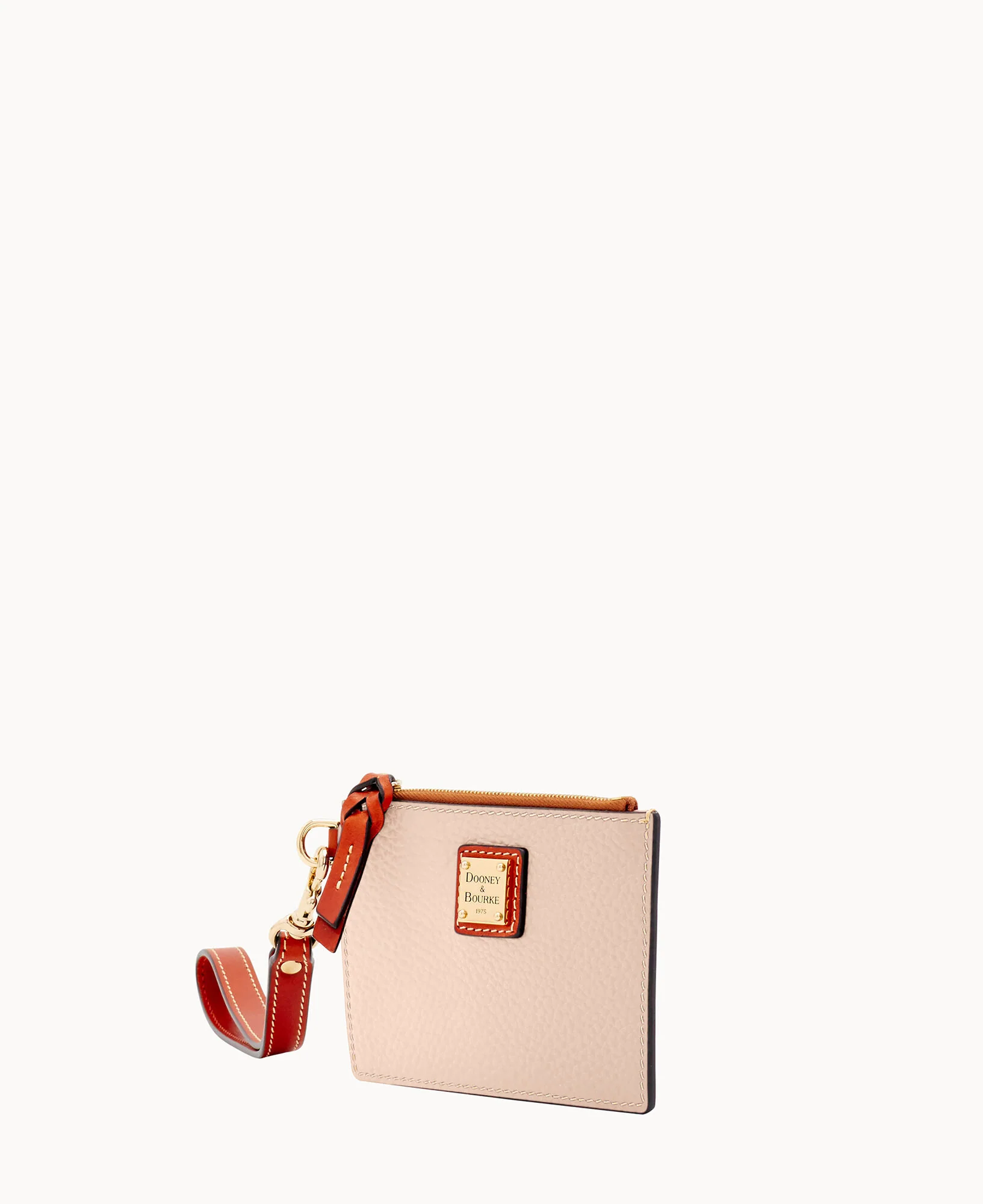 Pebble Grain Zip Top Card Case Wristlet - Image 113