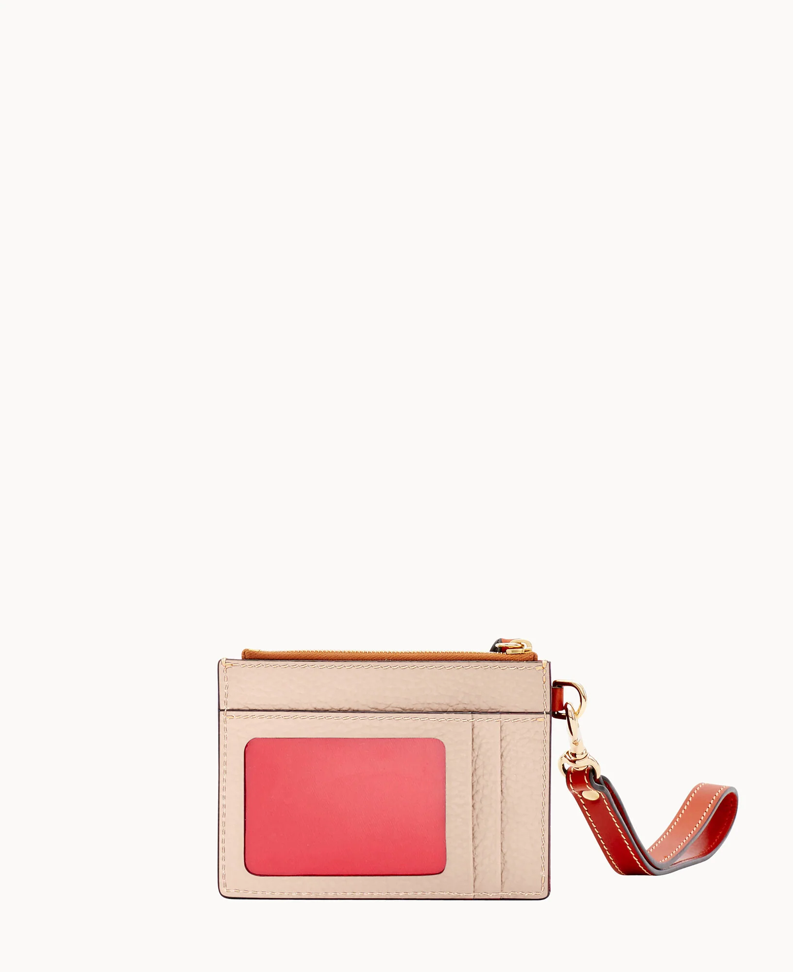 Pebble Grain Zip Top Card Case Wristlet - Image 115