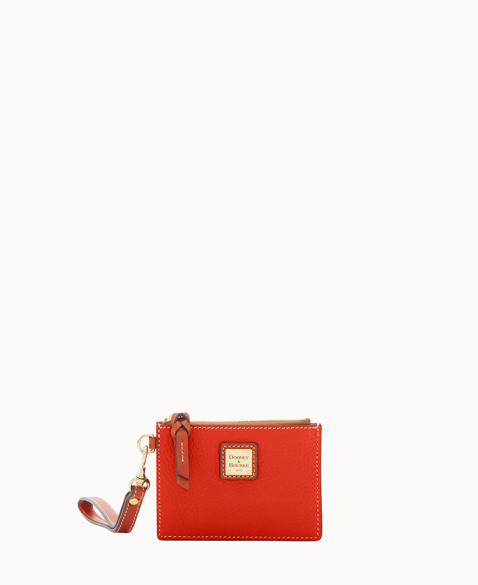 Pebble Grain Zip Top Card Case Wristlet - Image 124