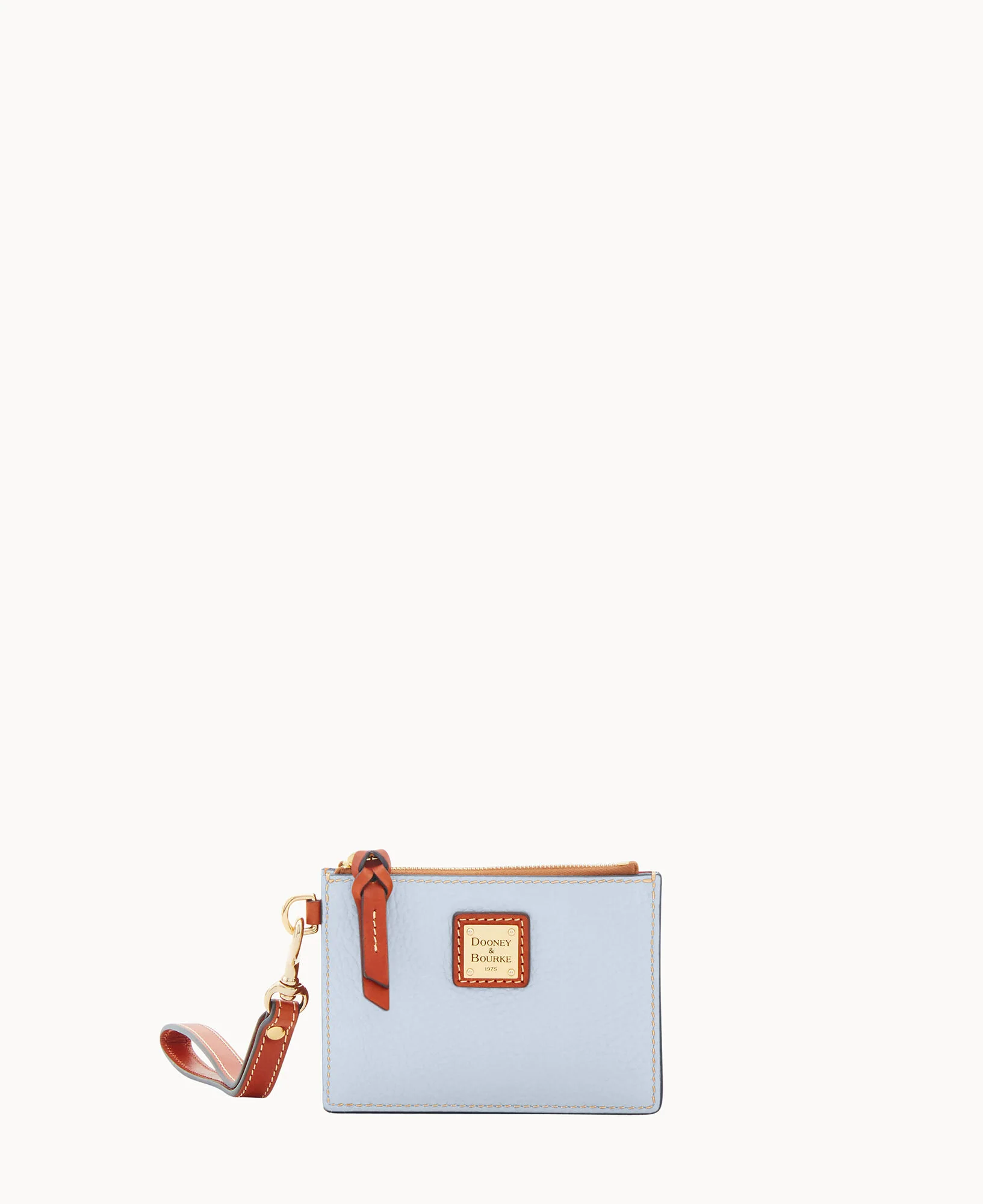 Pebble Grain Zip Top Card Case Wristlet - Image 136