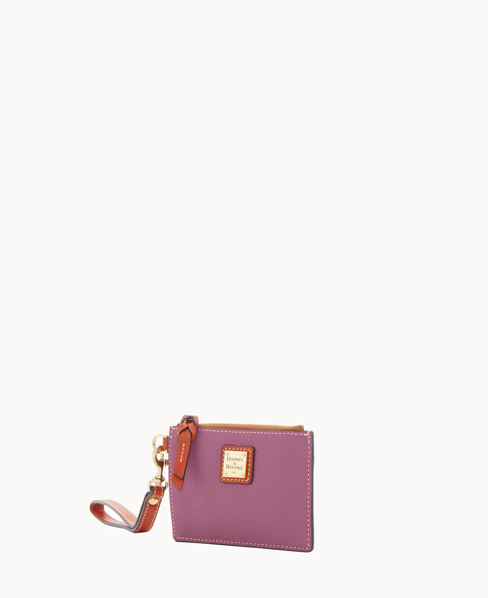 Pebble Grain Zip Top Card Case Wristlet - Image 143