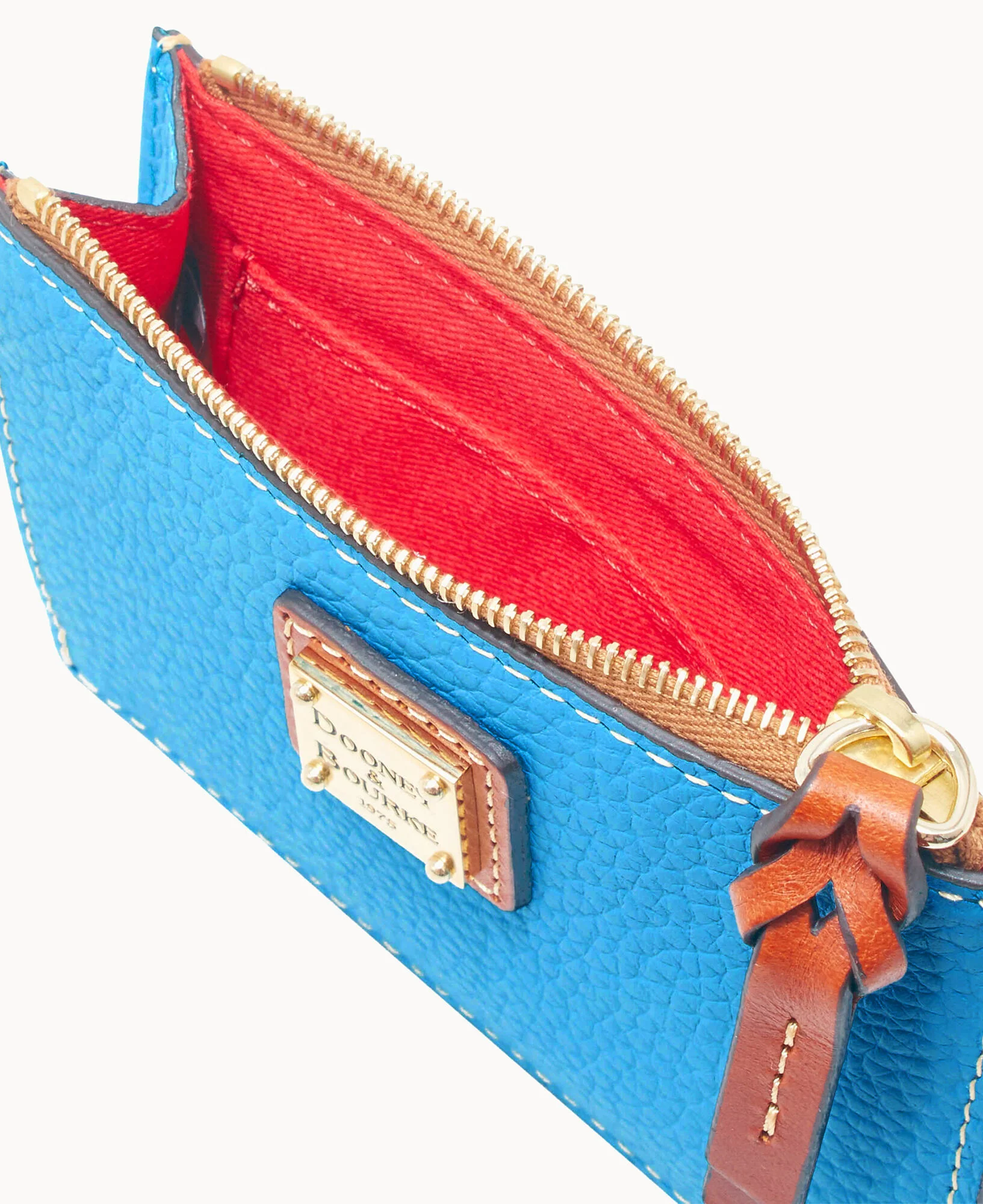 Pebble Grain Zip Top Card Case Wristlet - Image 147