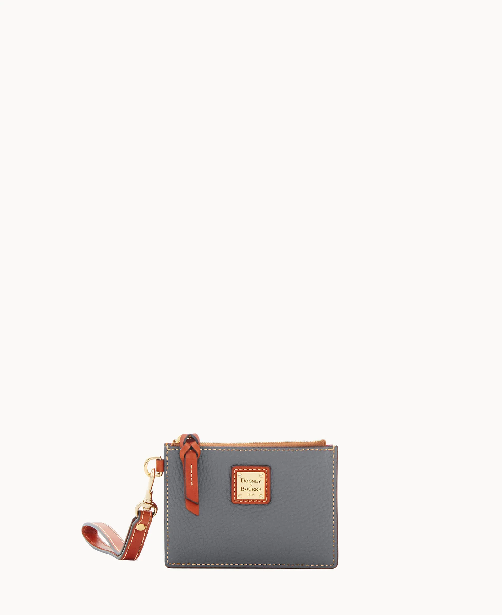Pebble Grain Zip Top Card Case Wristlet - Image 154