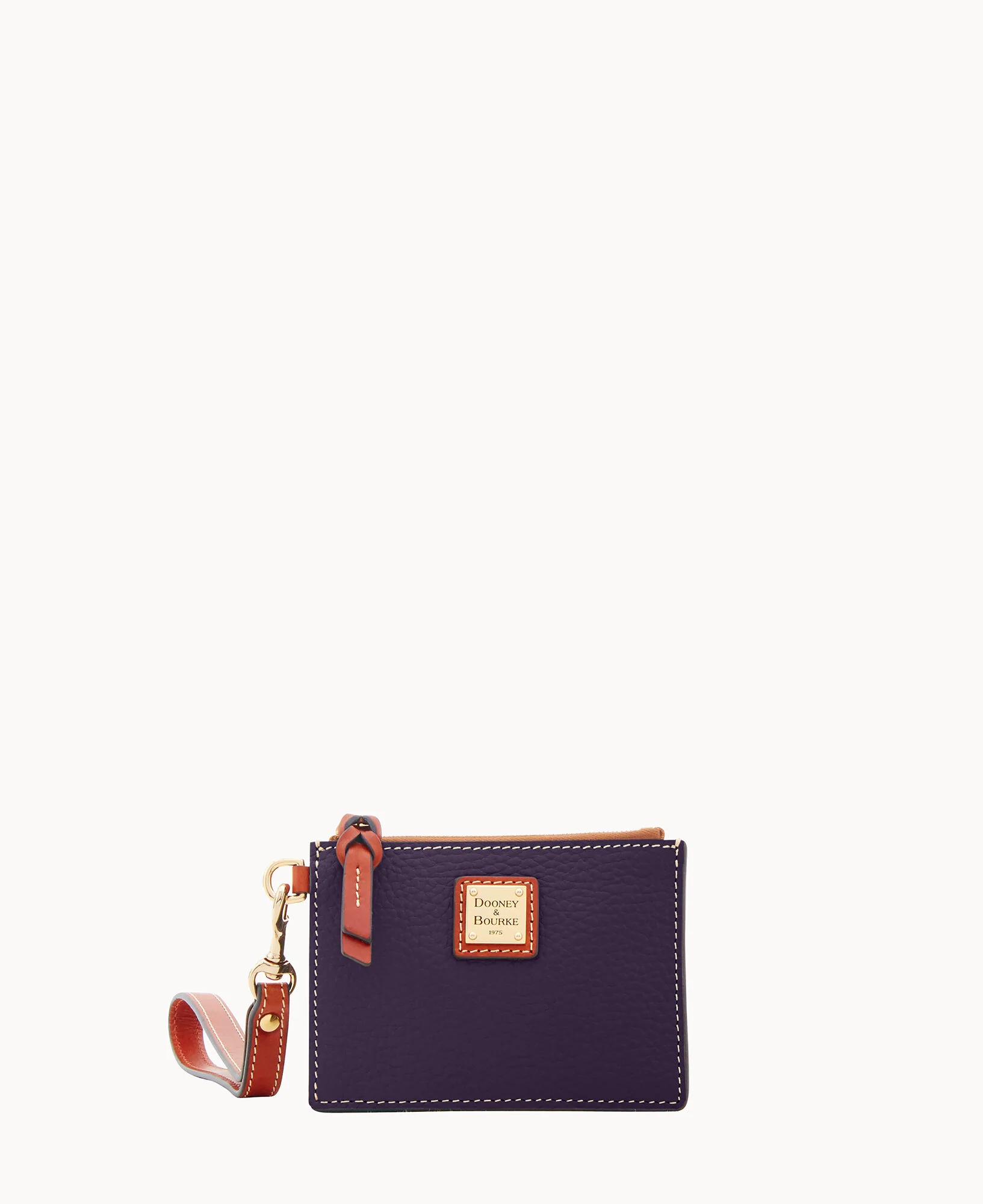 Pebble Grain Zip Top Card Case Wristlet - Image 161