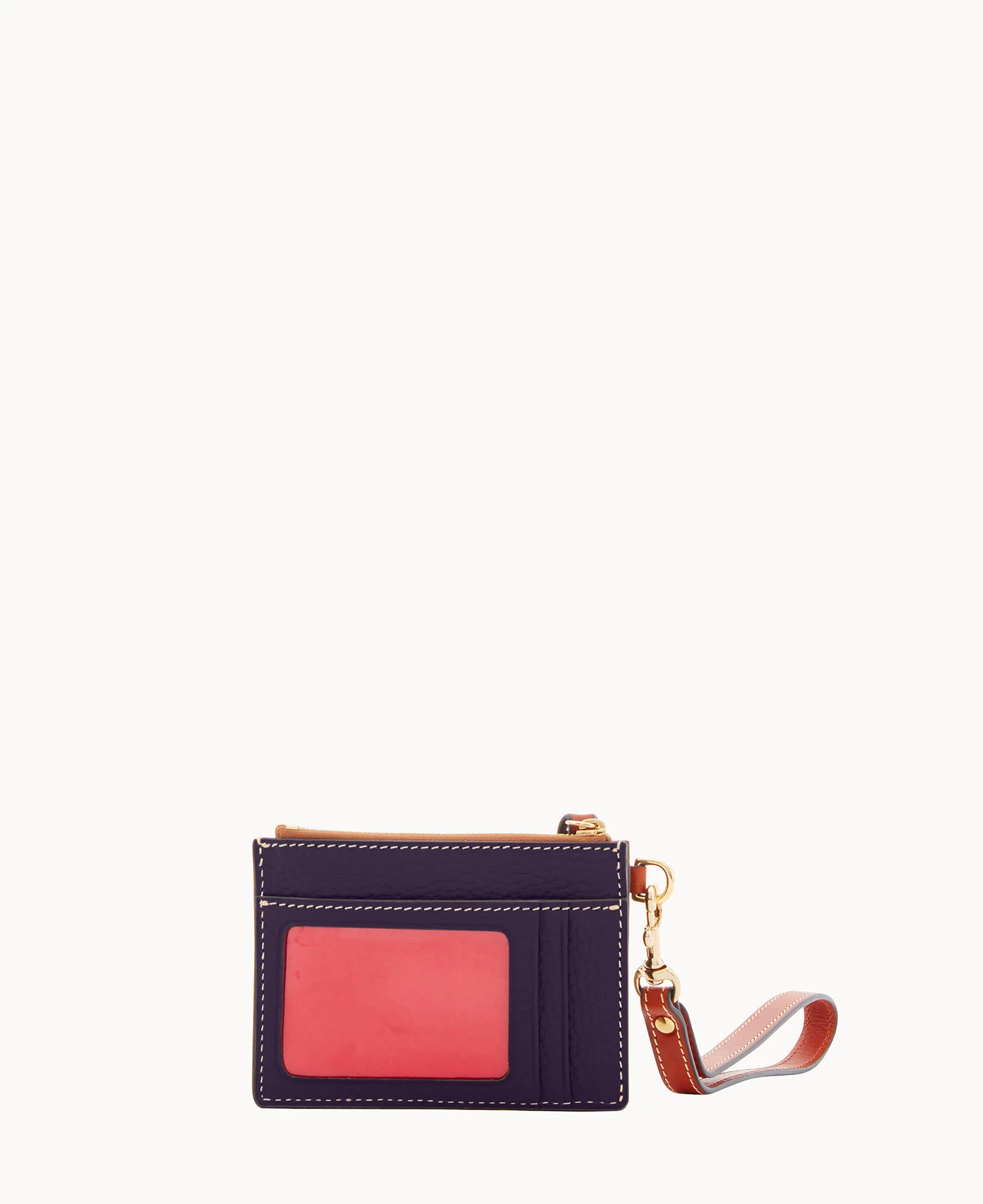 Pebble Grain Zip Top Card Case Wristlet - Image 164