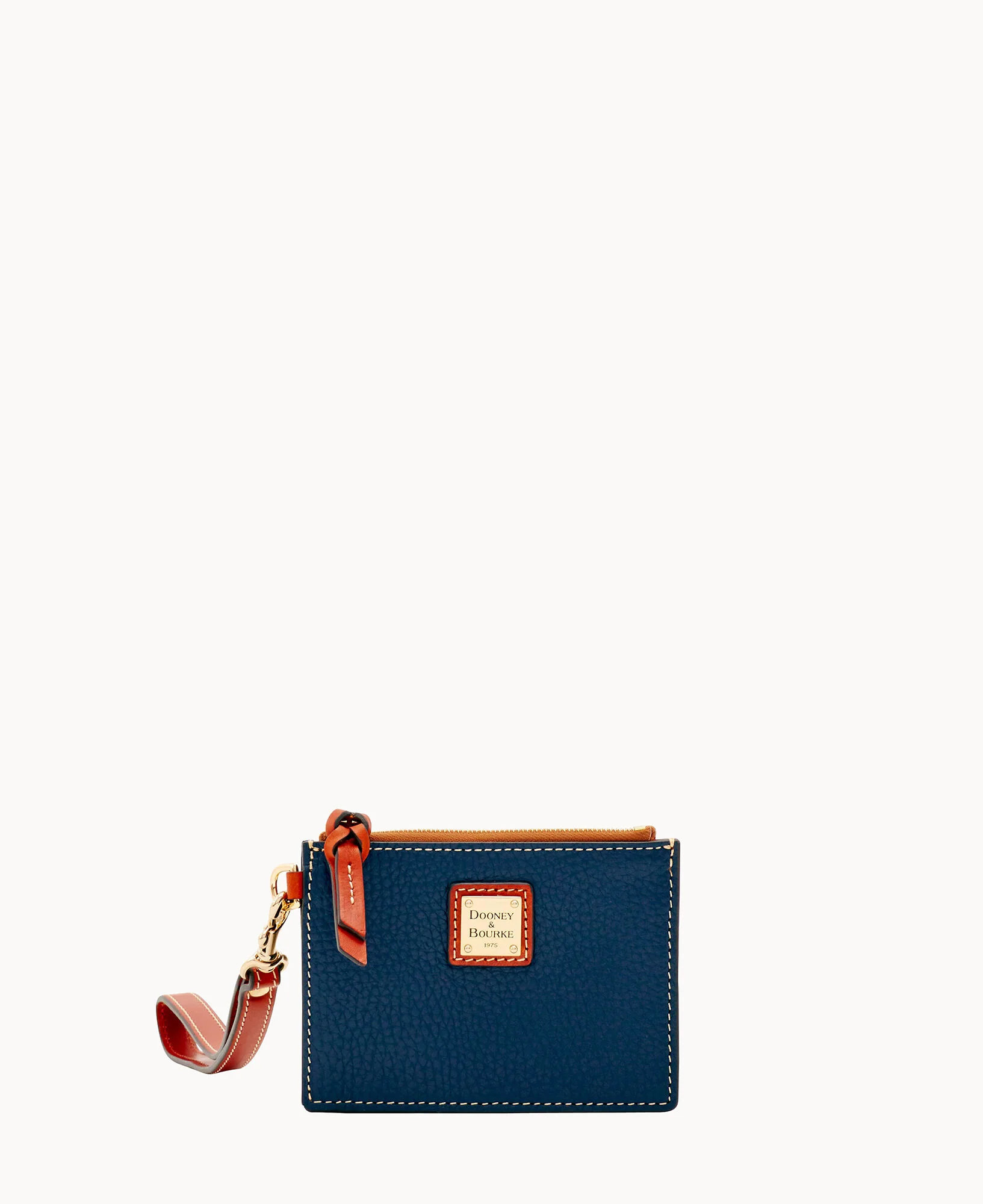 Pebble Grain Zip Top Card Case Wristlet - Image 33