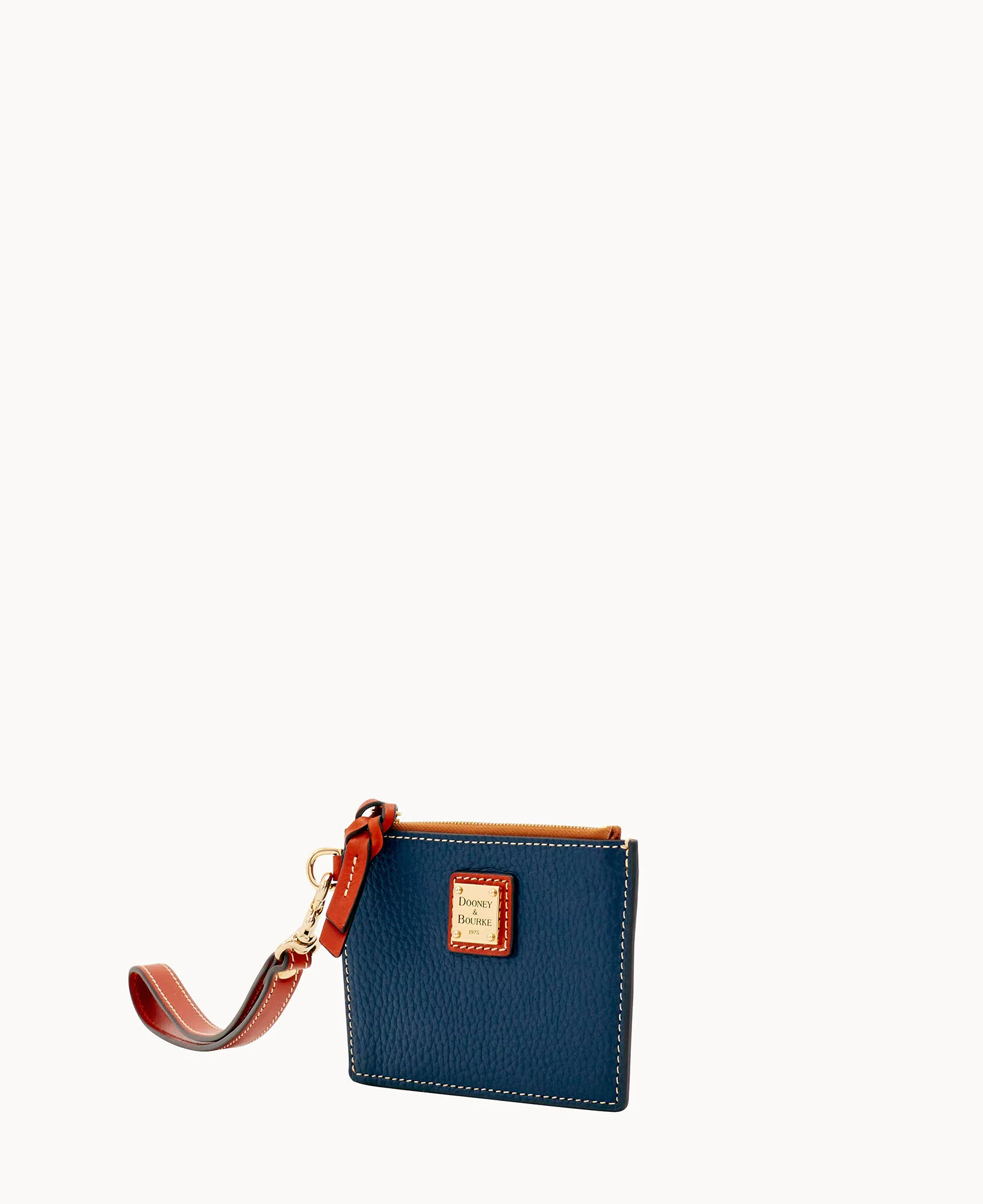 Pebble Grain Zip Top Card Case Wristlet - Image 34