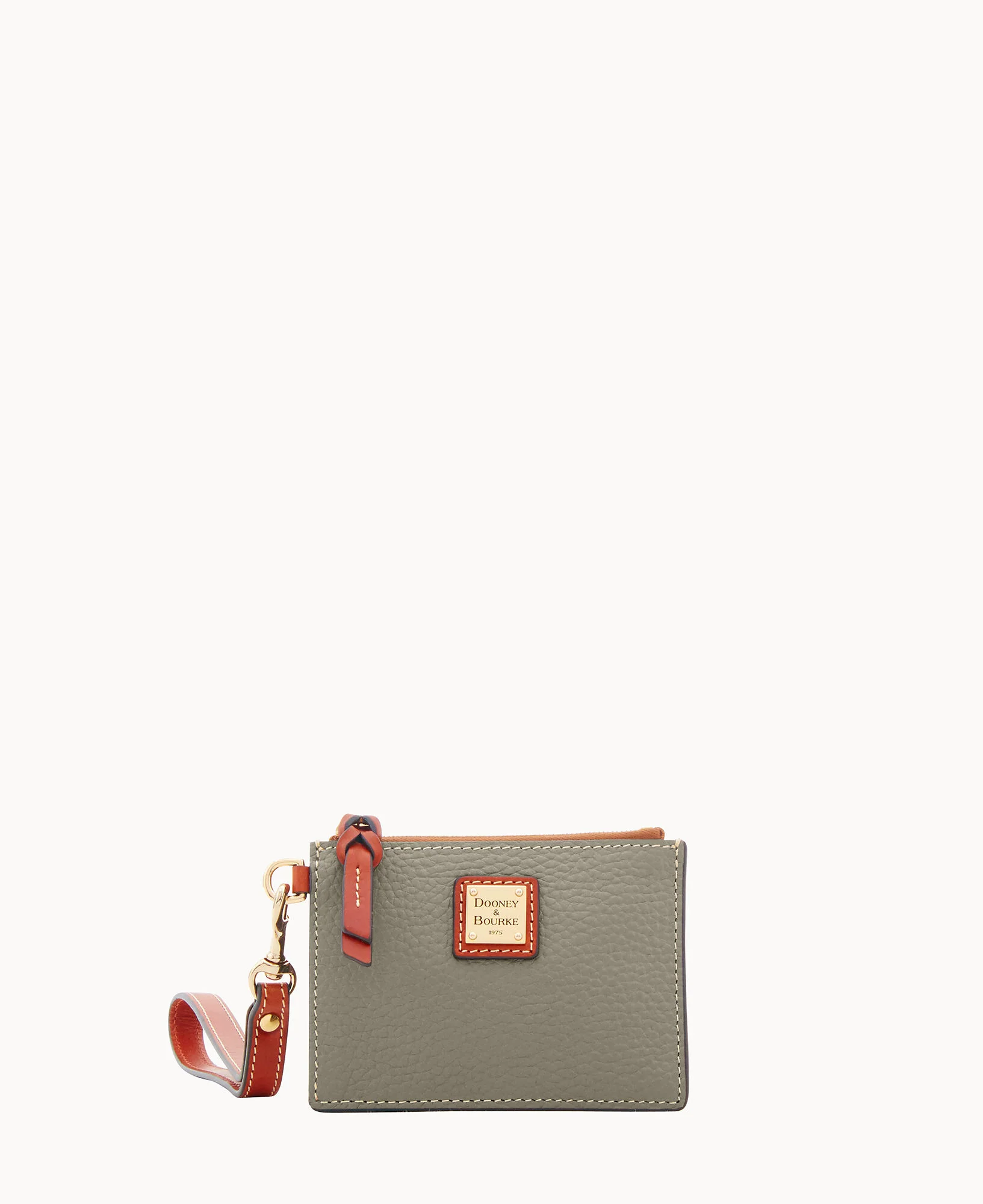 Pebble Grain Zip Top Card Case Wristlet - Image 37