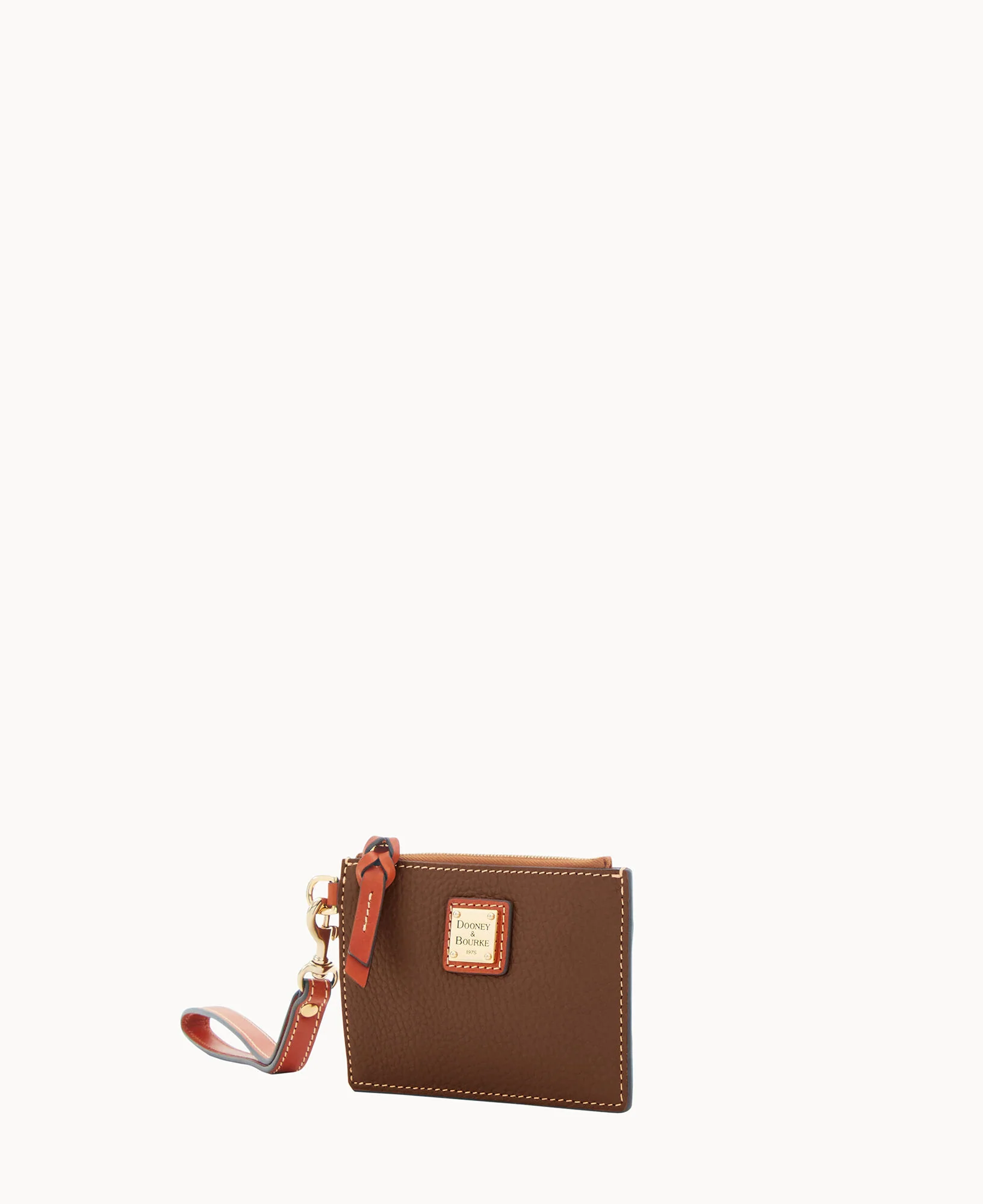 Pebble Grain Zip Top Card Case Wristlet - Image 46