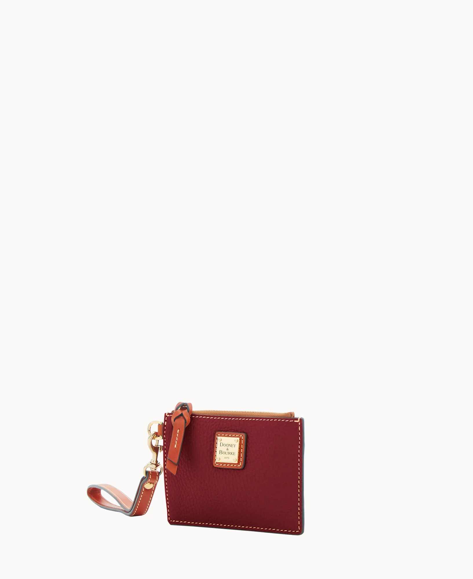 Pebble Grain Zip Top Card Case Wristlet - Image 50