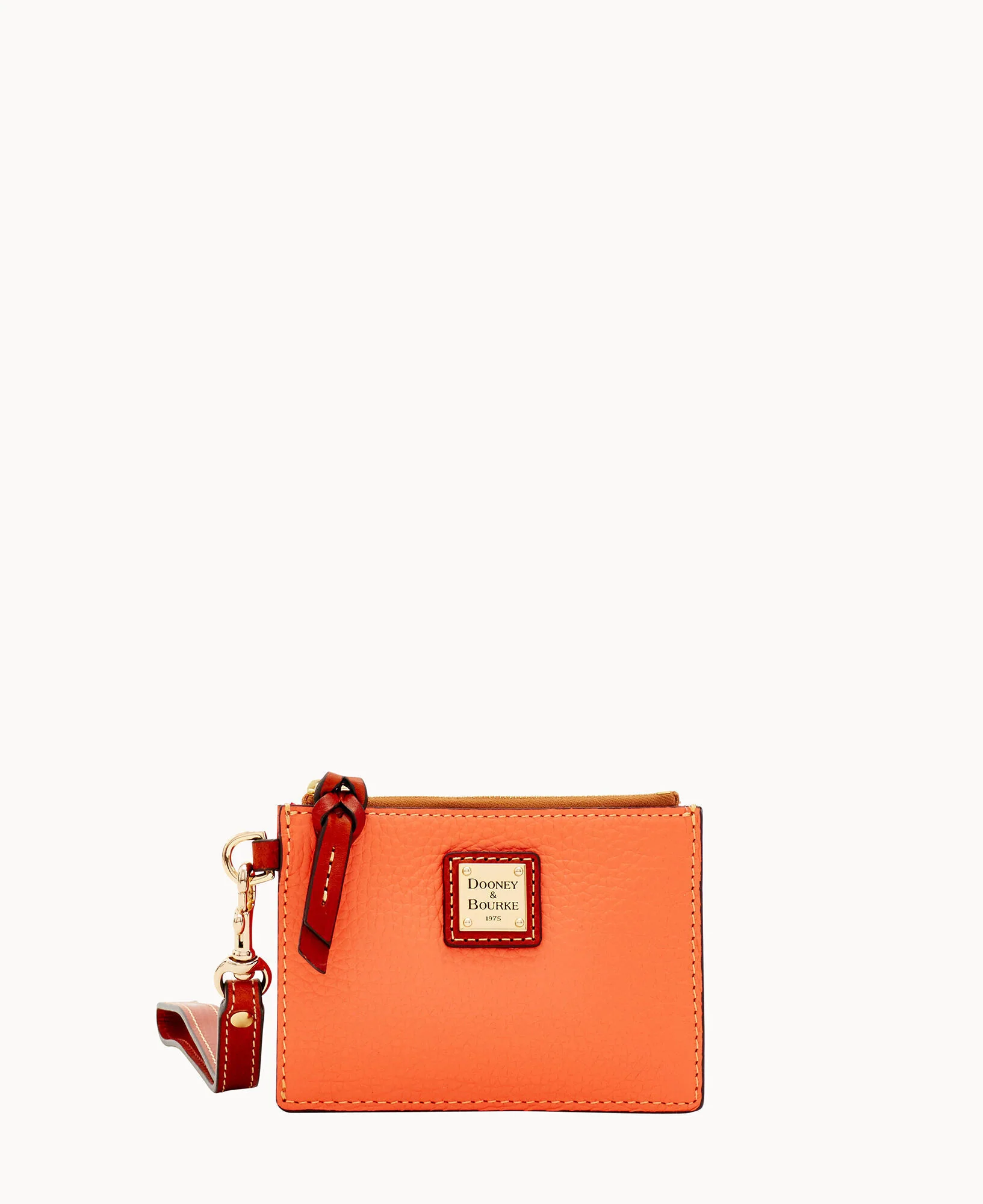 Pebble Grain Zip Top Card Case Wristlet - Image 61