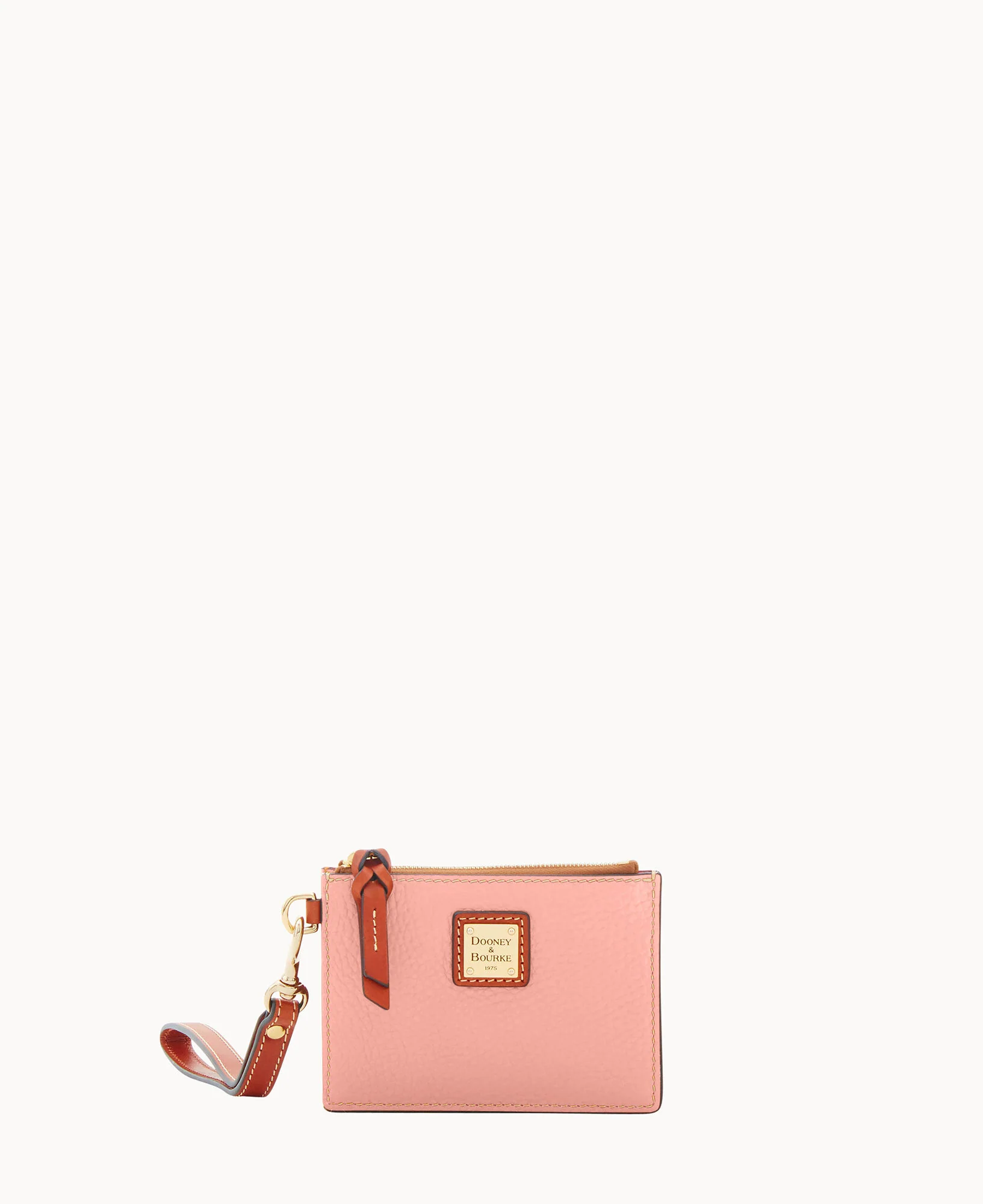 Pebble Grain Zip Top Card Case Wristlet - Image 81