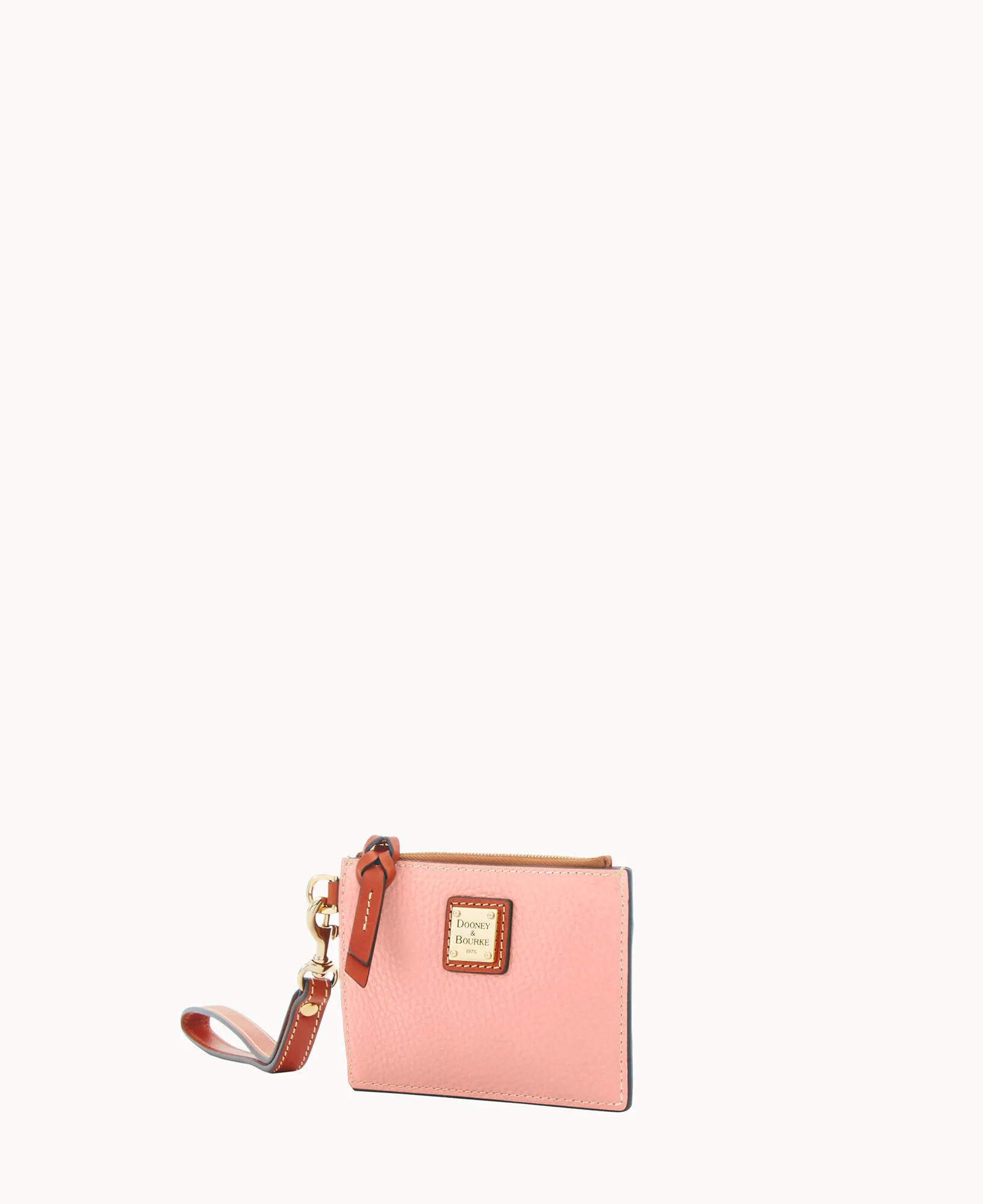 Pebble Grain Zip Top Card Case Wristlet - Image 82