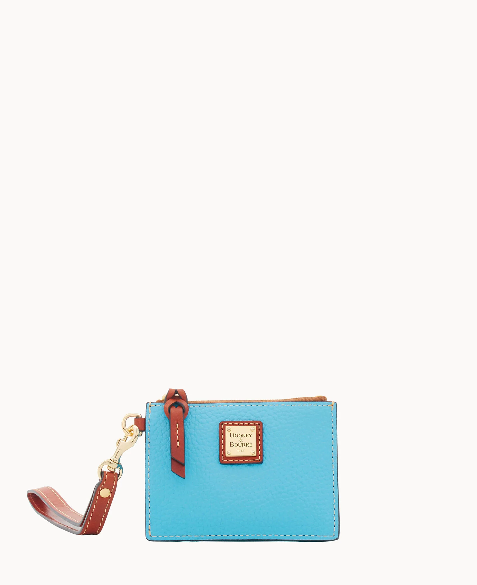 Pebble Grain Zip Top Card Case Wristlet - Image 85