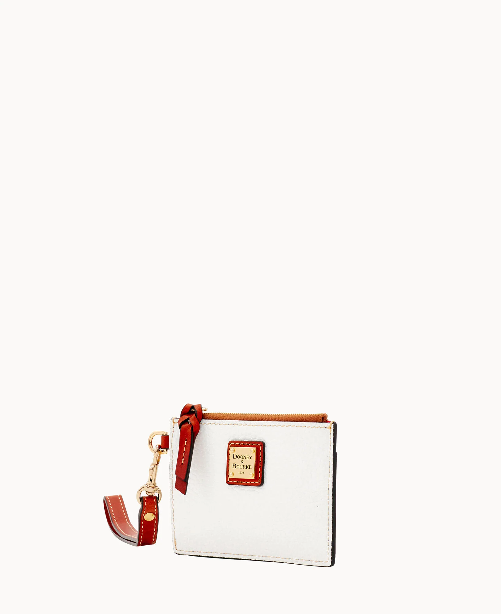 Pebble Grain Zip Top Card Case Wristlet - Image 94