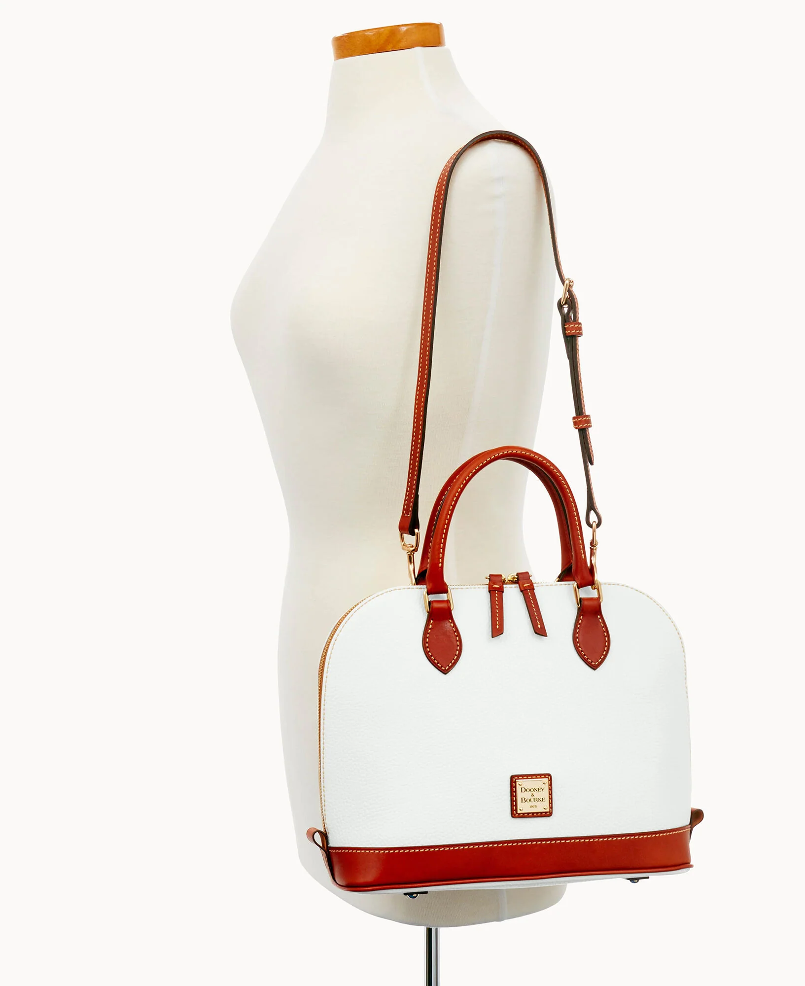 Pebble Grain Zip Zip Satchel - Image 109