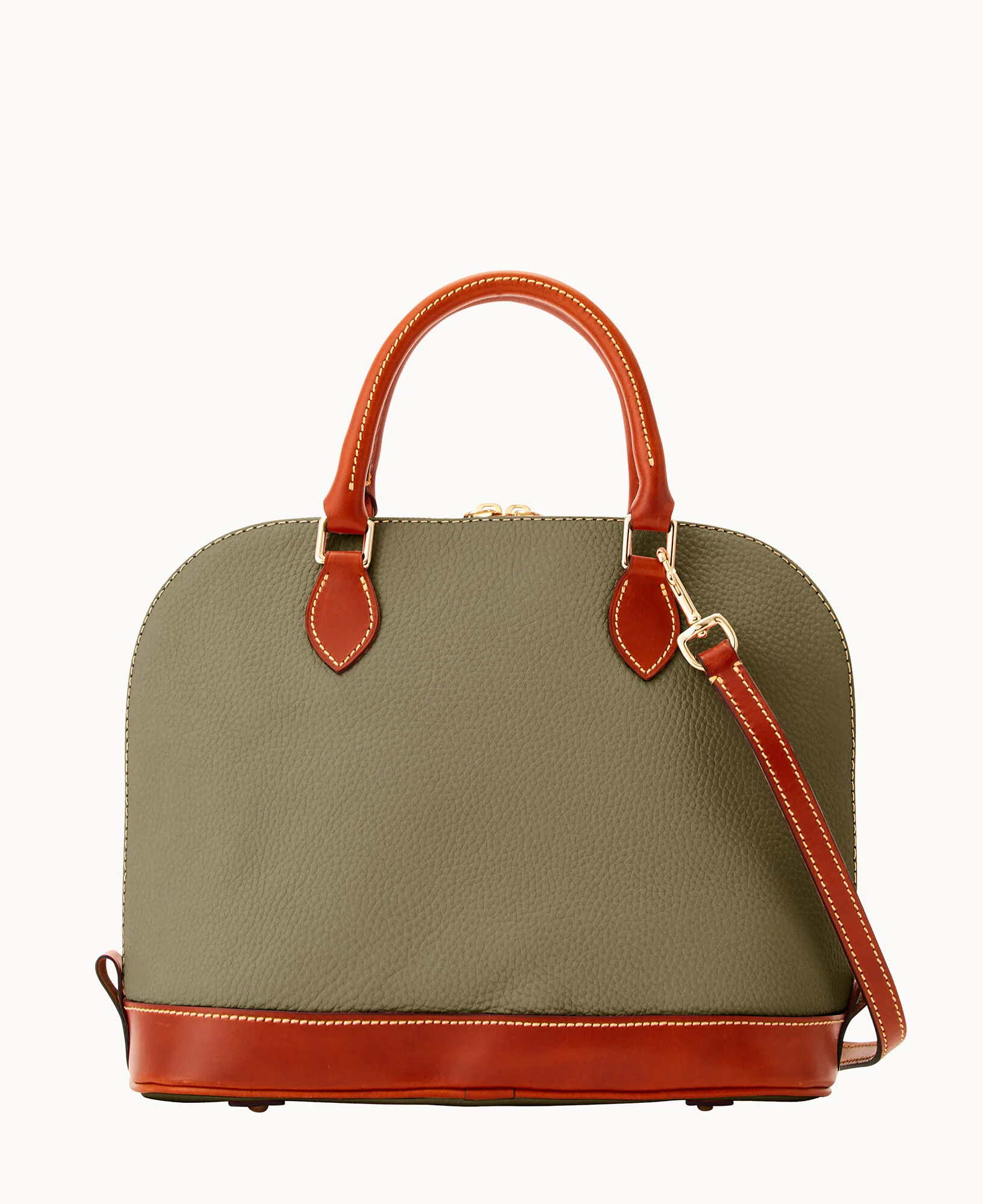 Pebble Grain Zip Zip Satchel - Image 120