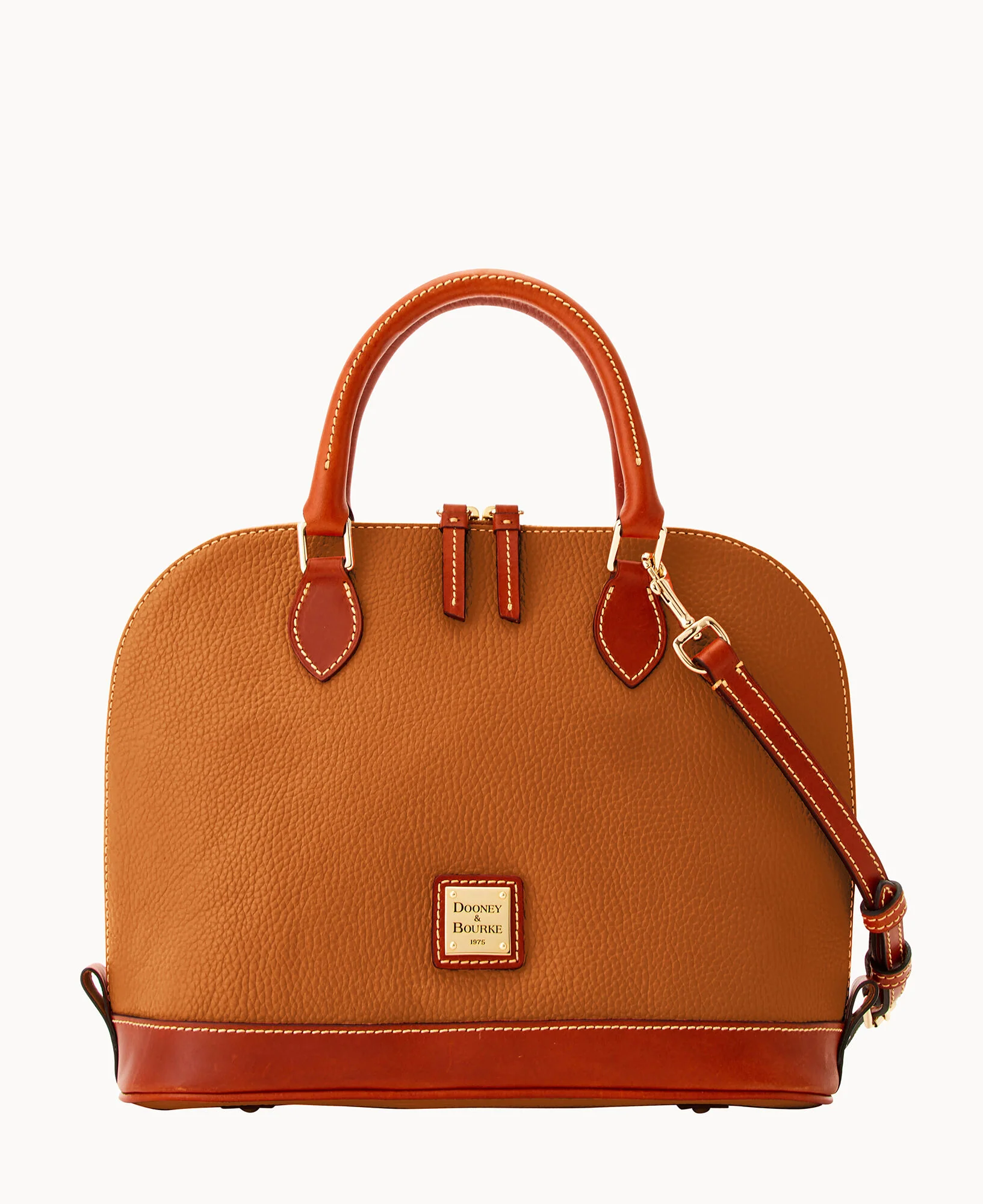 Pebble Grain Zip Zip Satchel - Image 31