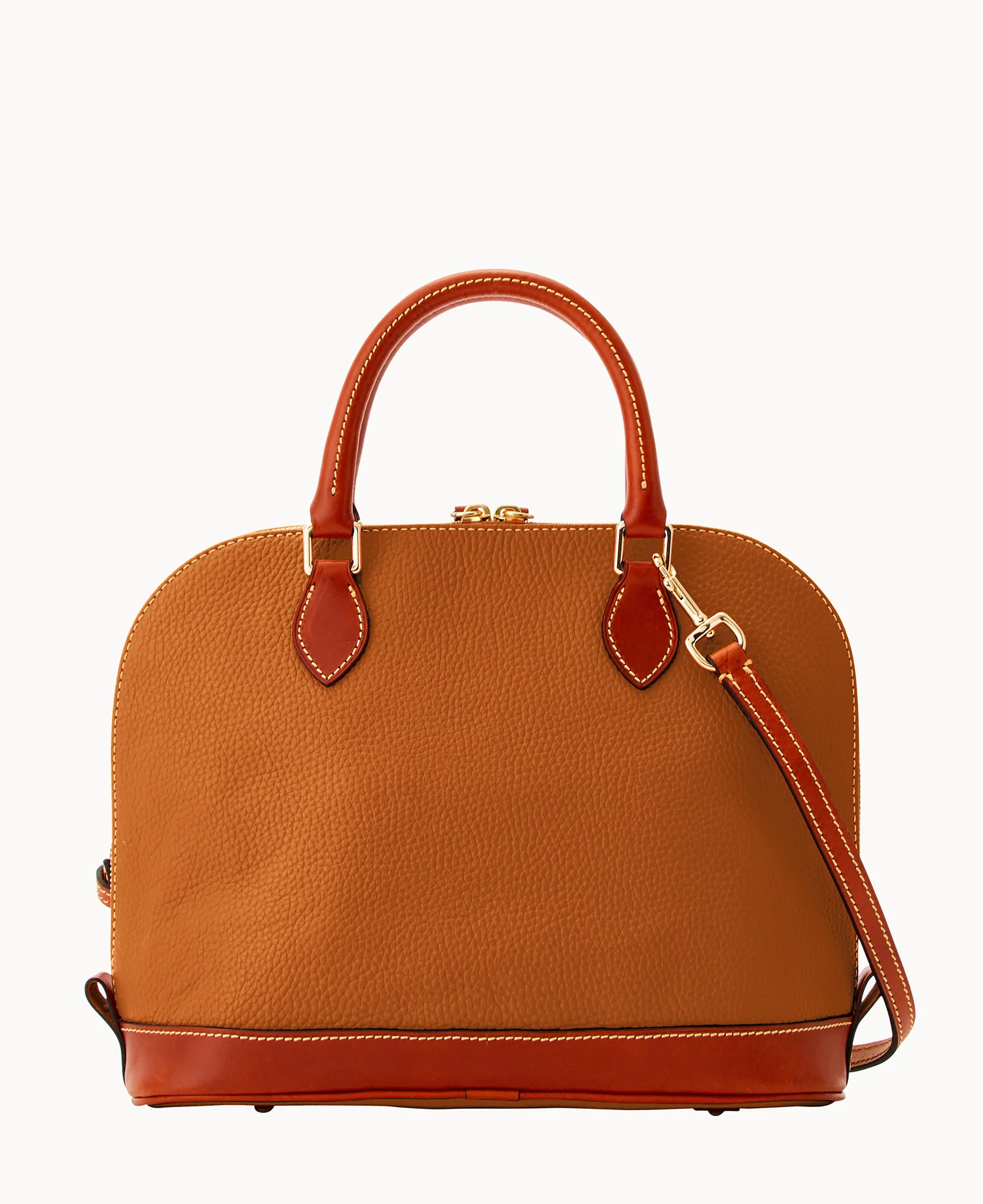 Pebble Grain Zip Zip Satchel - Image 34