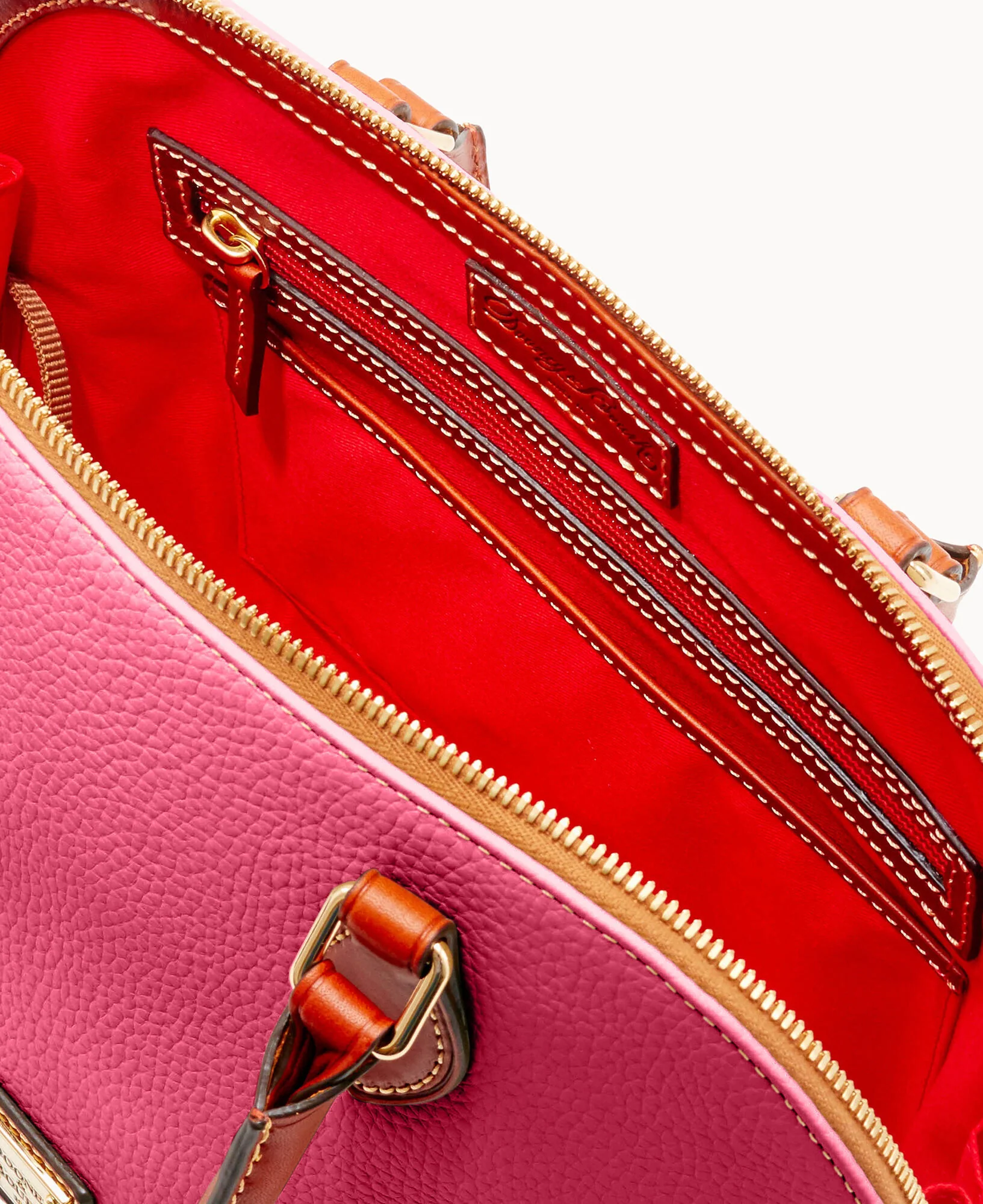 Pebble Grain Zip Zip Satchel - Image 38