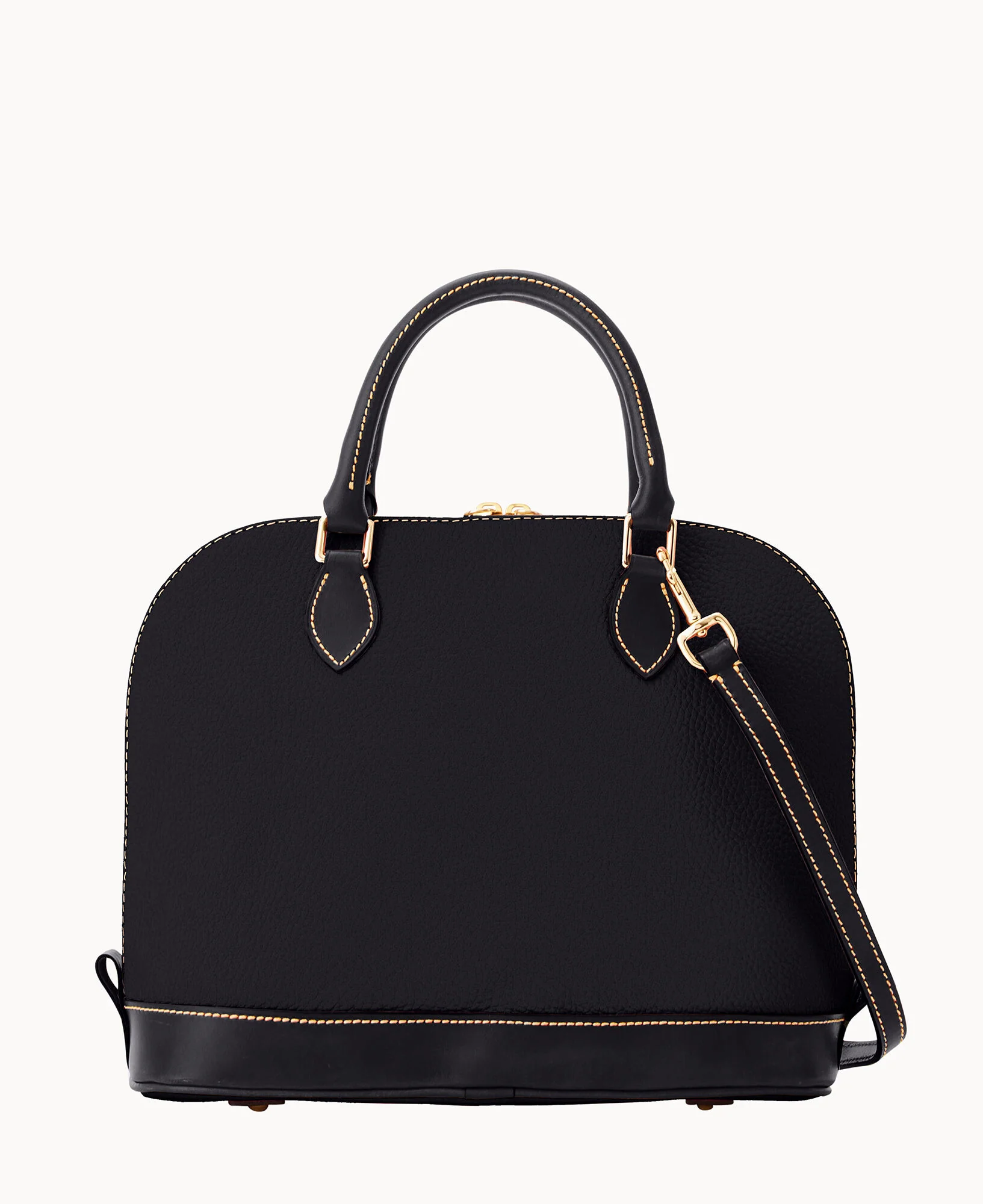 Pebble Grain Zip Zip Satchel - Image 4