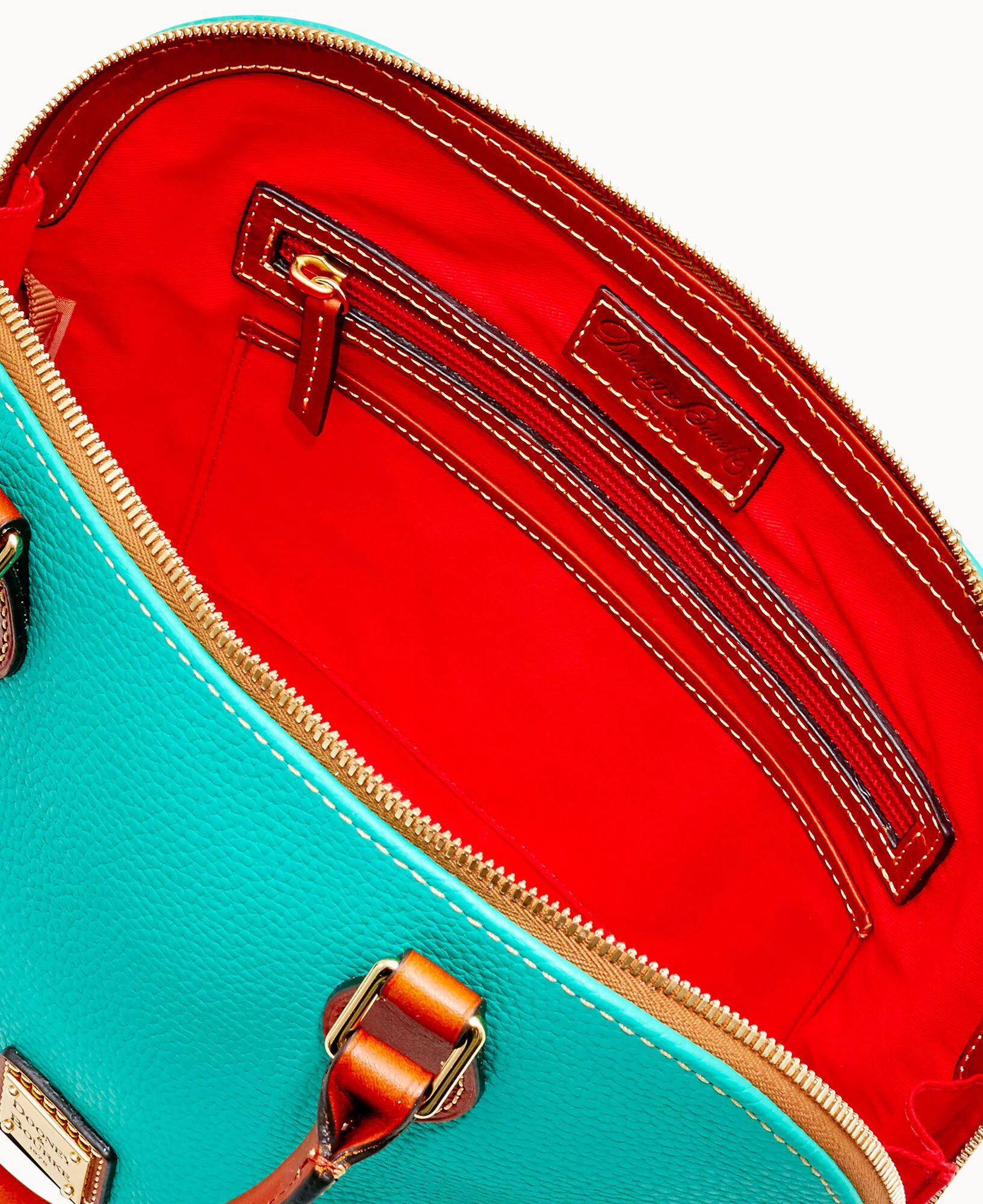 Pebble Grain Zip Zip Satchel - Image 48