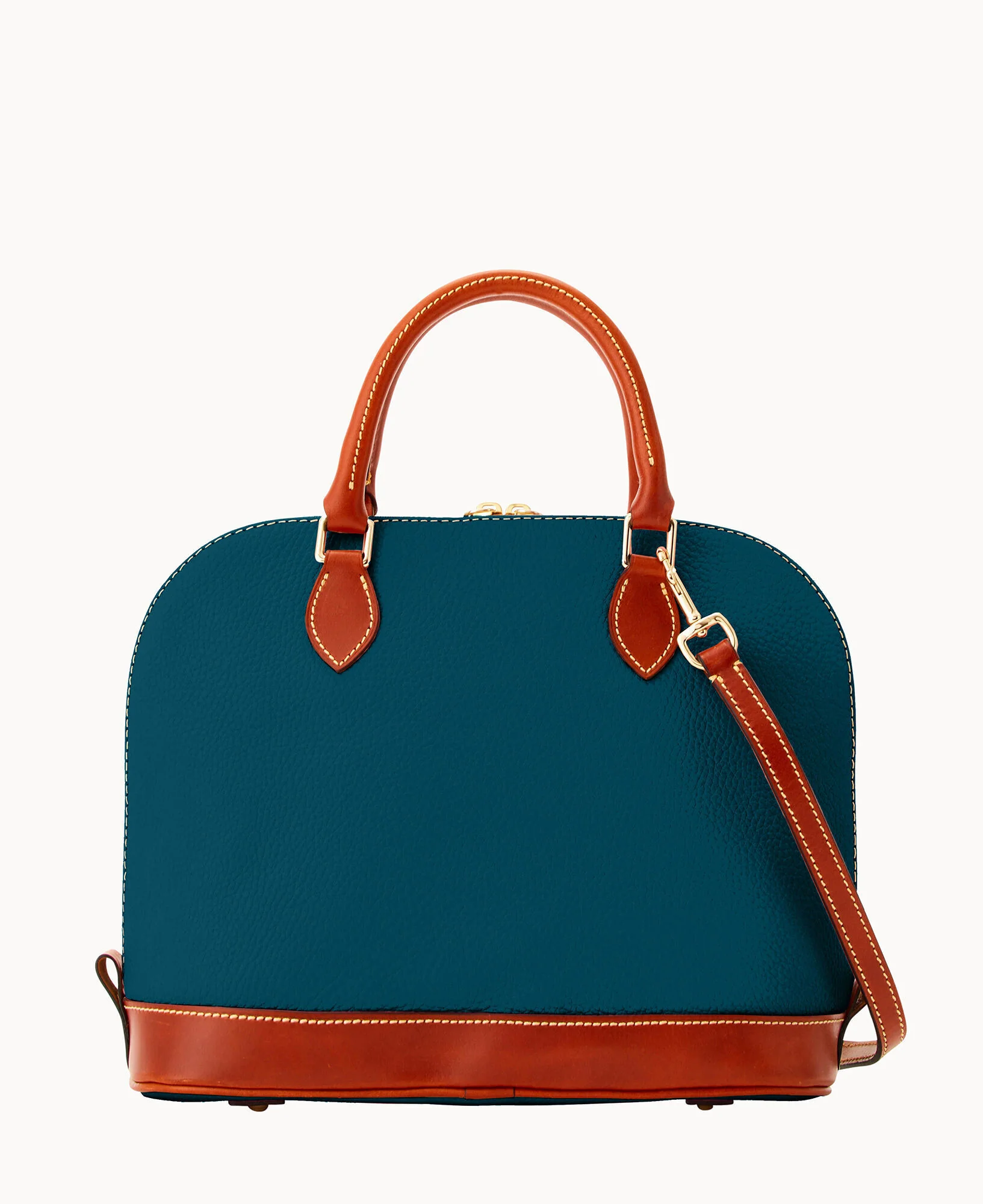 Pebble Grain Zip Zip Satchel - Image 54