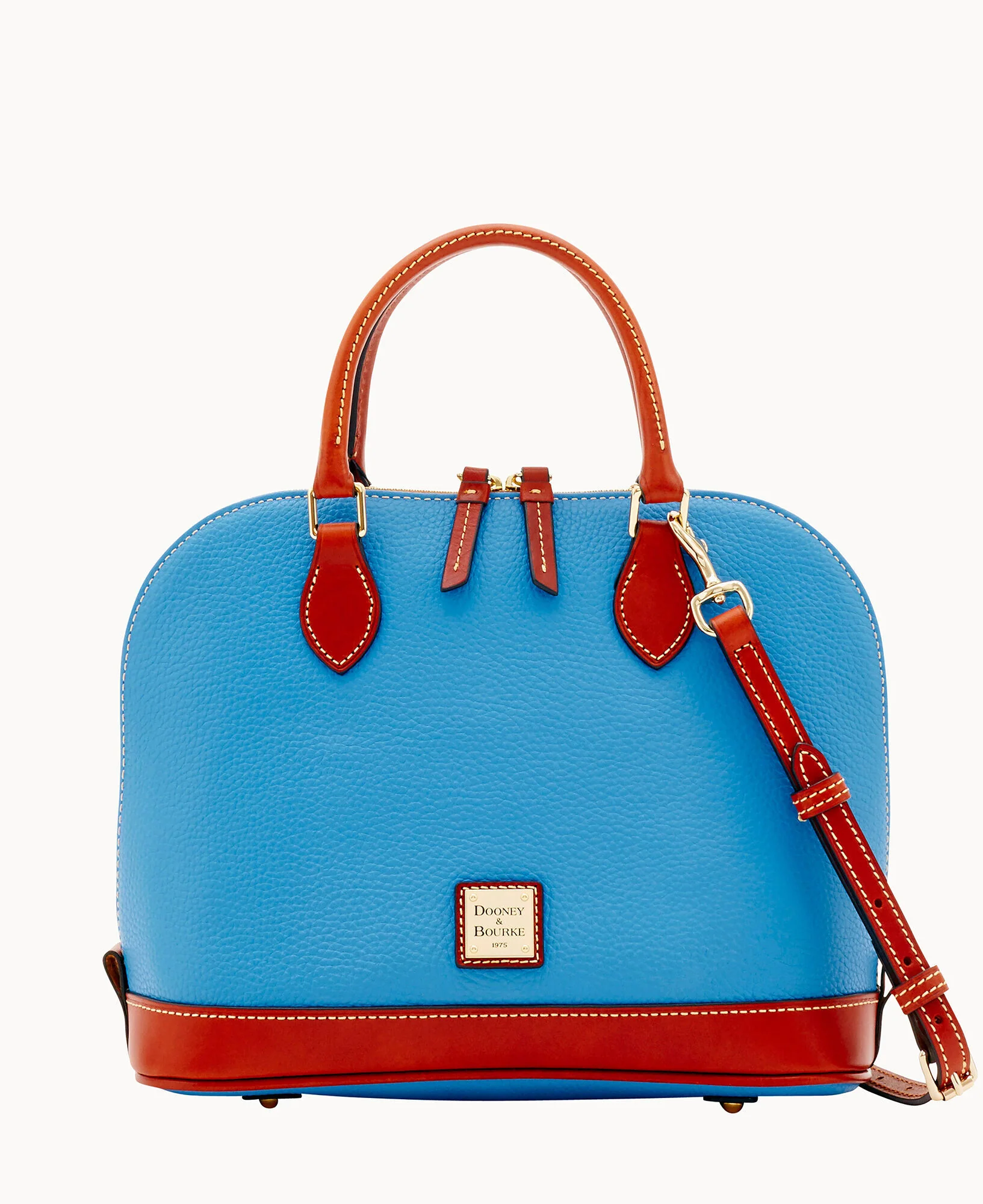 Pebble Grain Zip Zip Satchel - Image 61
