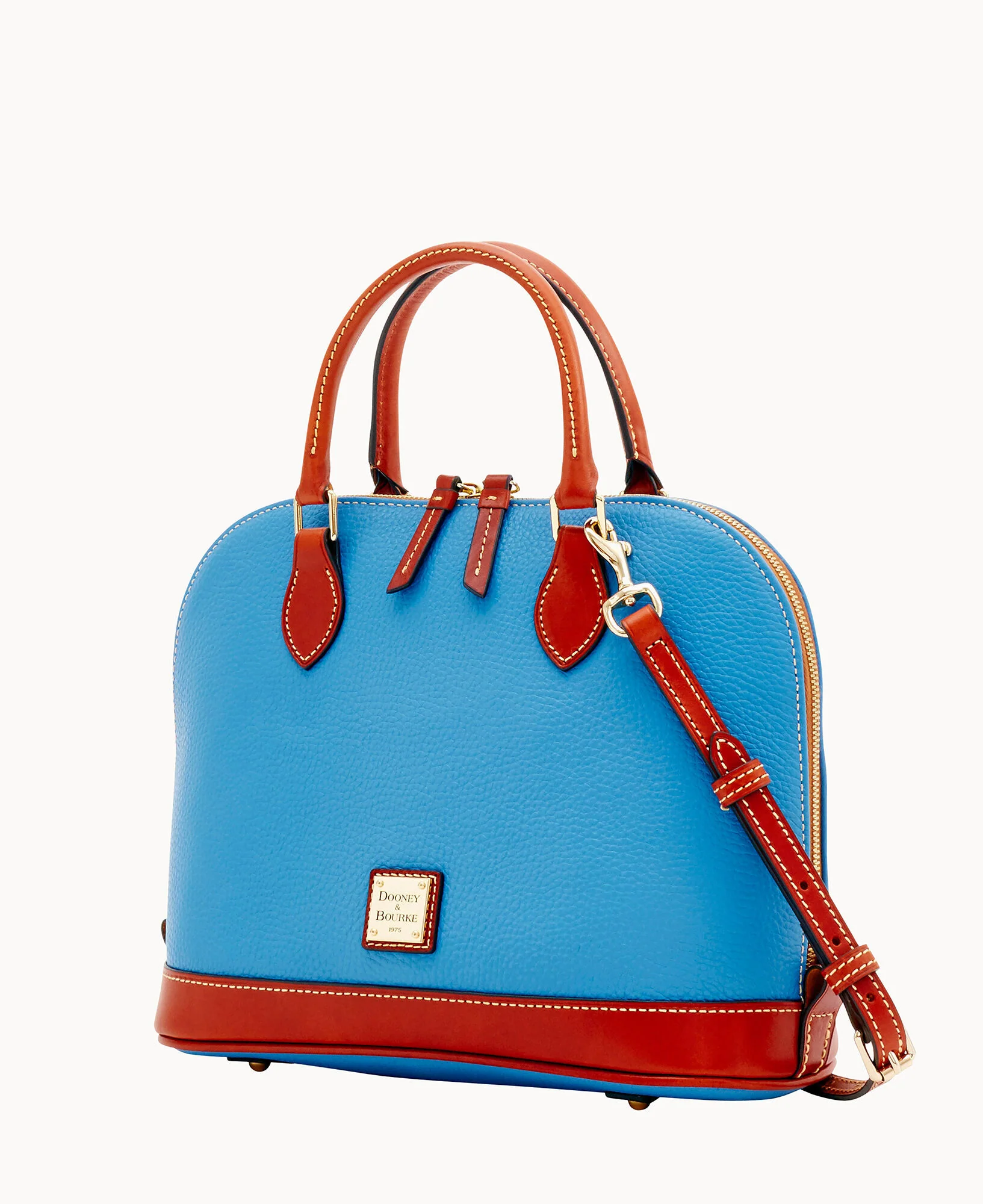 Pebble Grain Zip Zip Satchel - Image 62