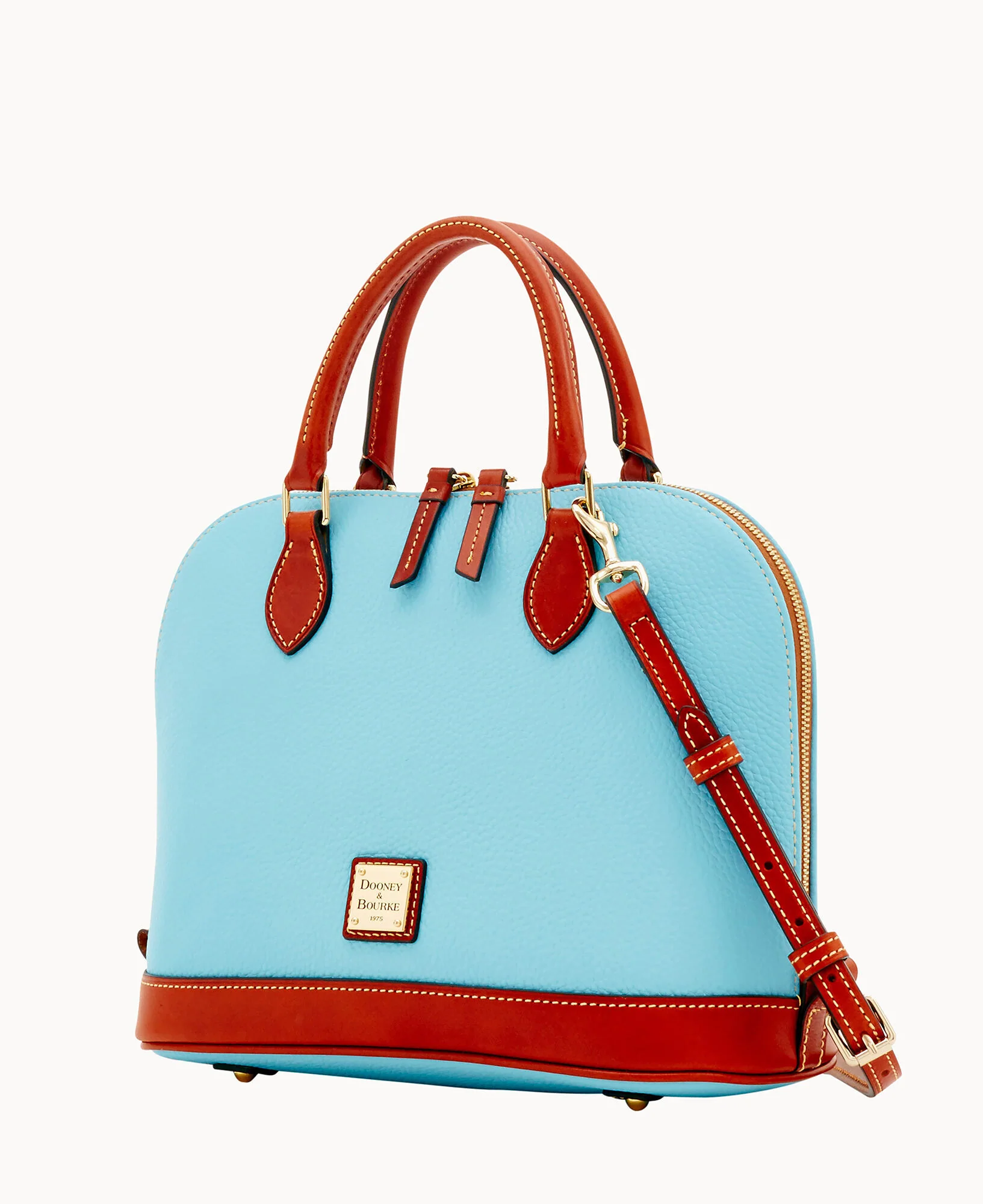 Pebble Grain Zip Zip Satchel - Image 67