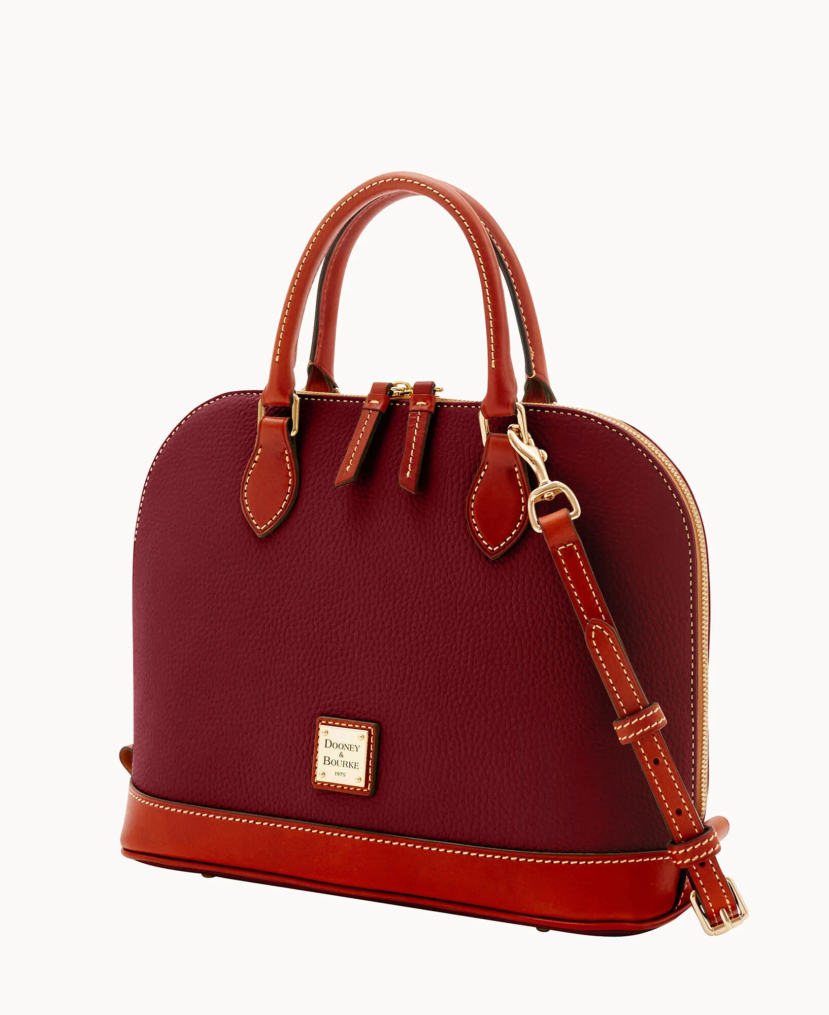 Pebble Grain Zip Zip Satchel - Image 76