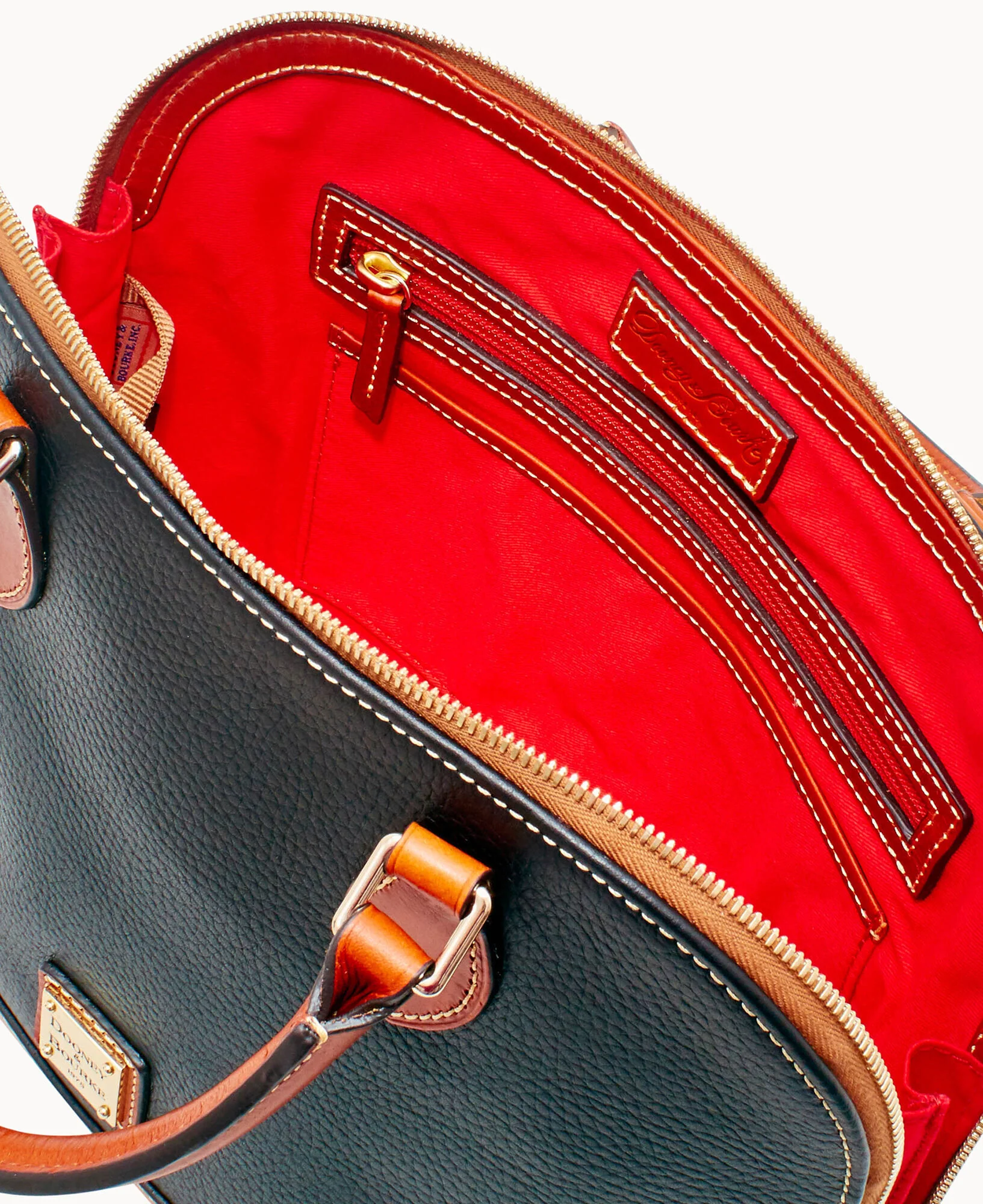Pebble Grain Zip Zip Satchel - Image 8