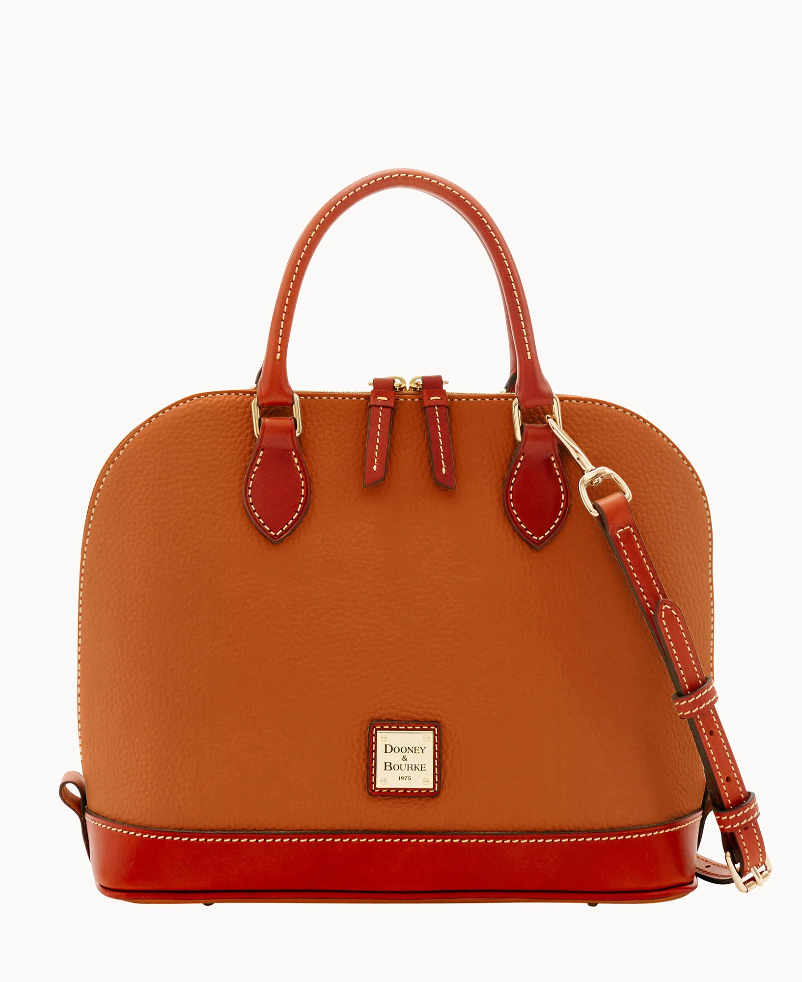 Pebble Grain Zip Zip Satchel - Image 80