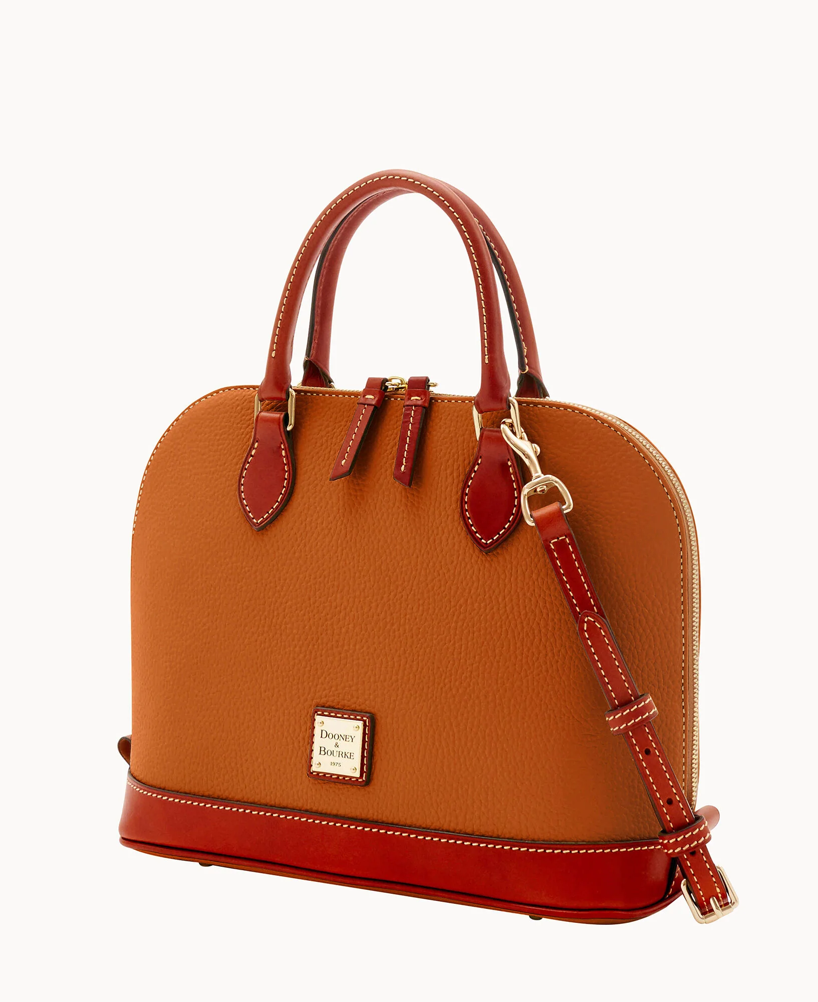 Pebble Grain Zip Zip Satchel - Image 81