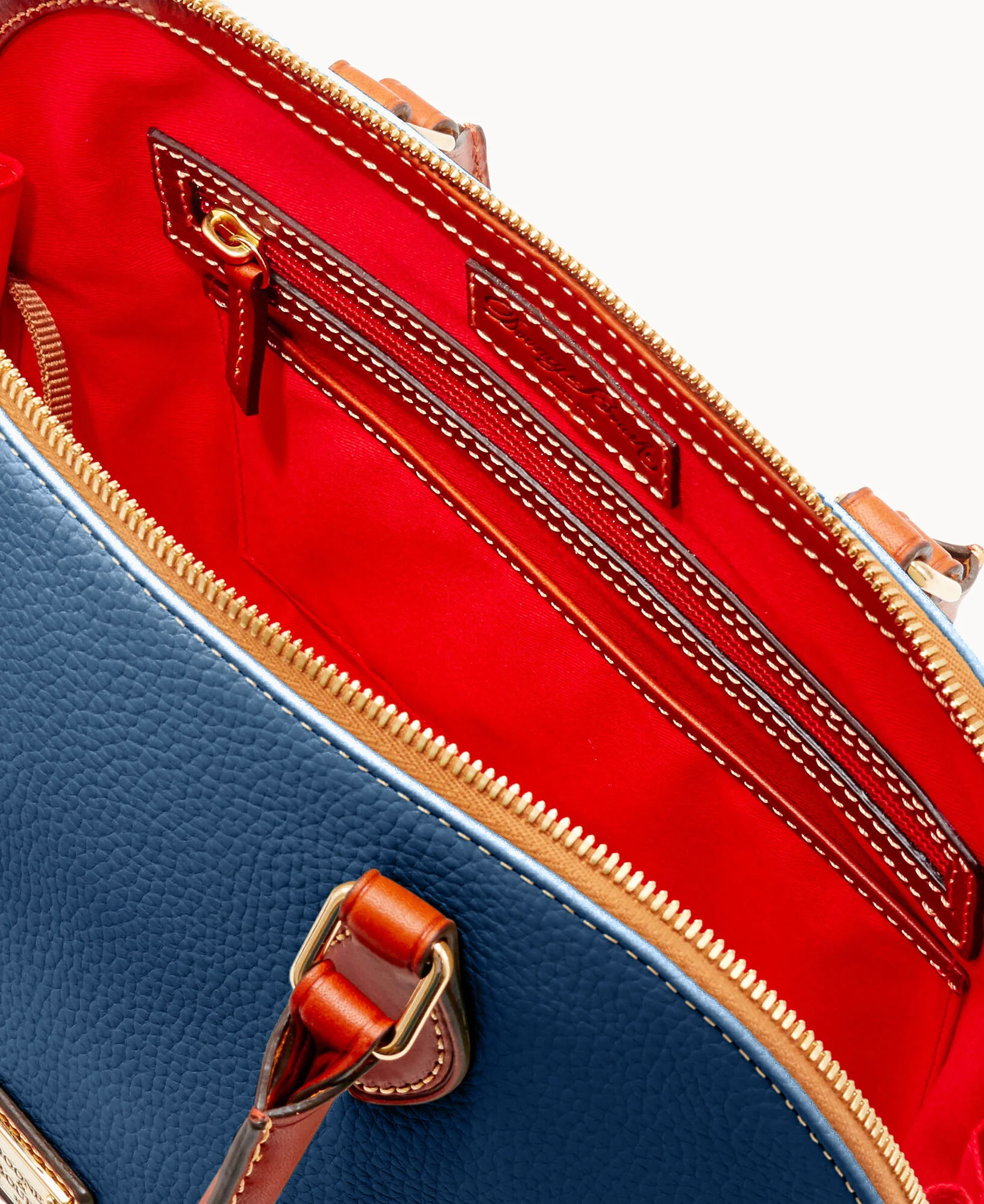 Pebble Grain Zip Zip Satchel - Image 92