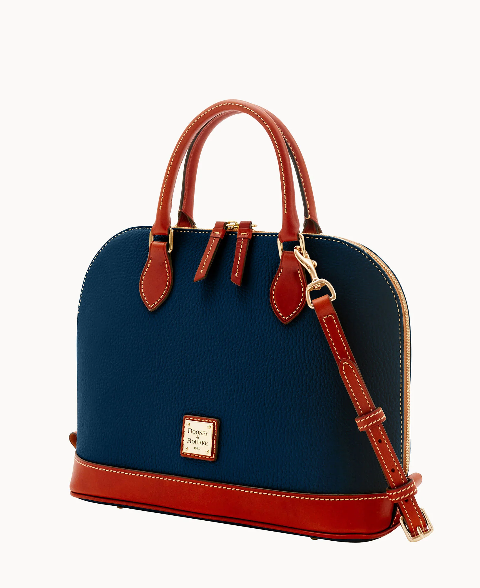 Pebble Grain Zip Zip Satchel - Image 96