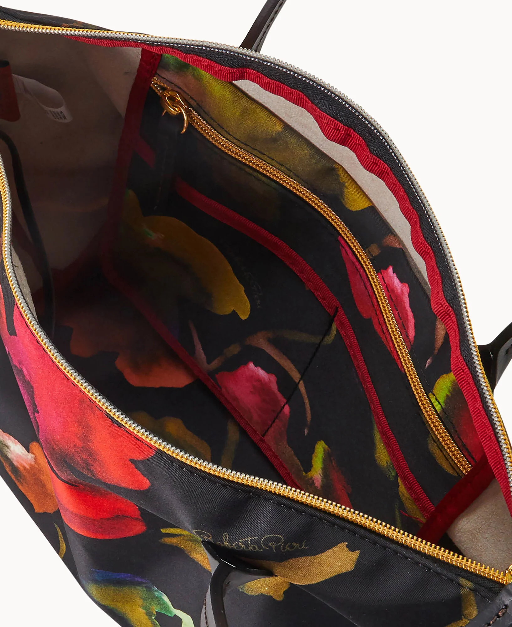 Roberta Pieri Flower Classic Sm Robertina Tote w Long Handle - Image 11