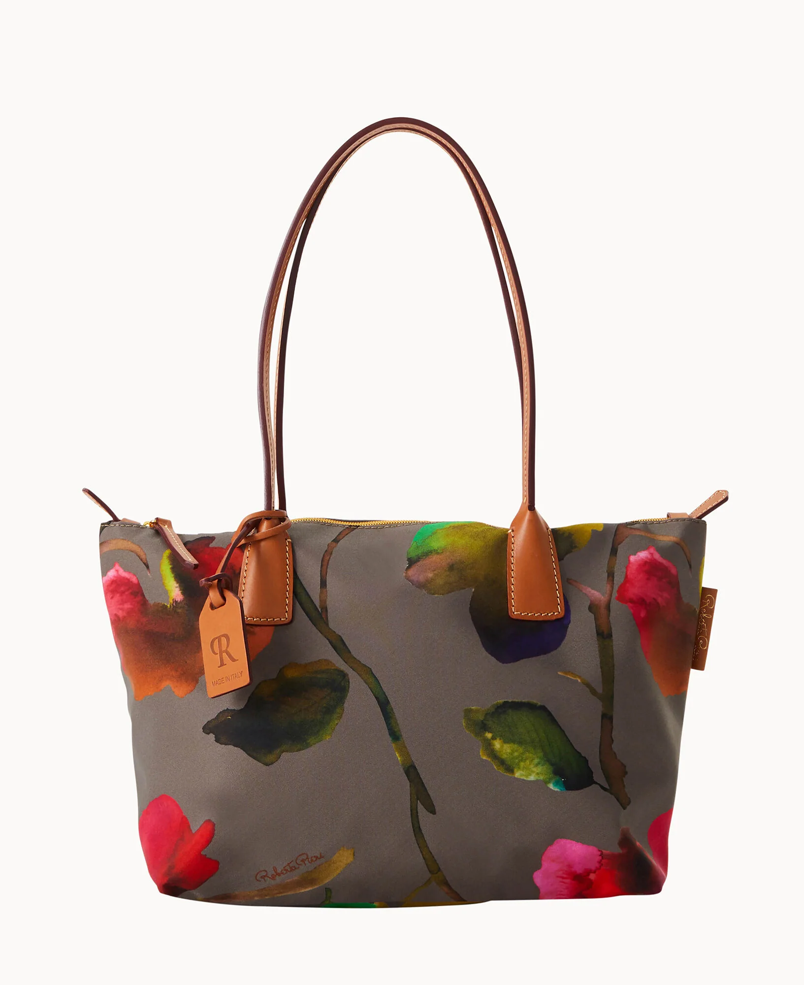 Roberta Pieri Flower Classic Sm Robertina Tote w Long Handle - Image 13