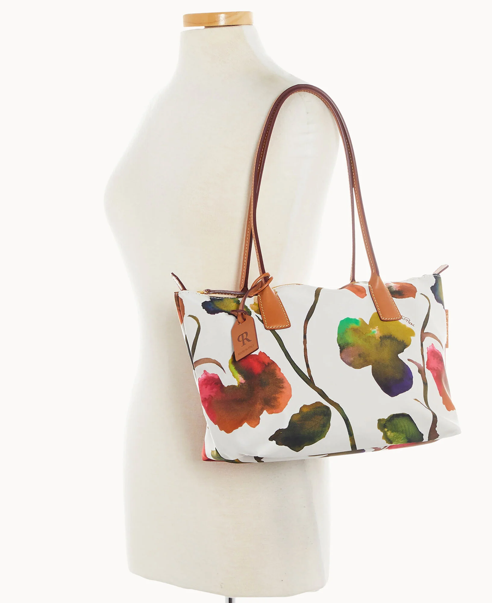 Roberta Pieri Flower Classic Sm Robertina Tote w Long Handle - Image 4