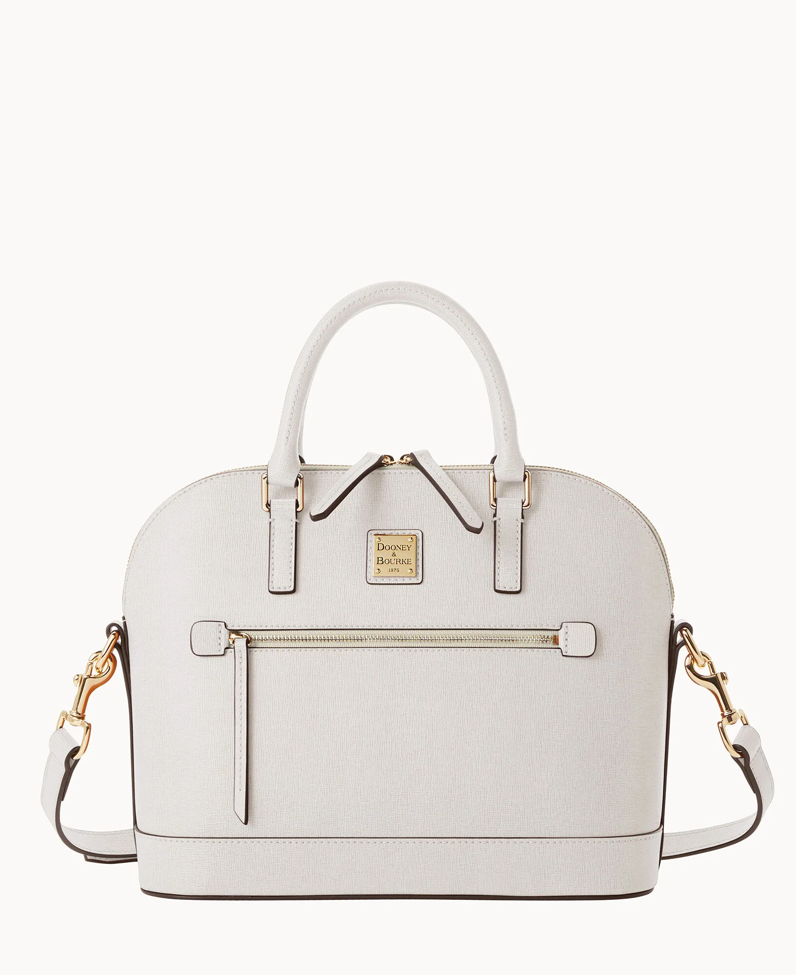 Saffiano Domed Zip Satchel - Image 20