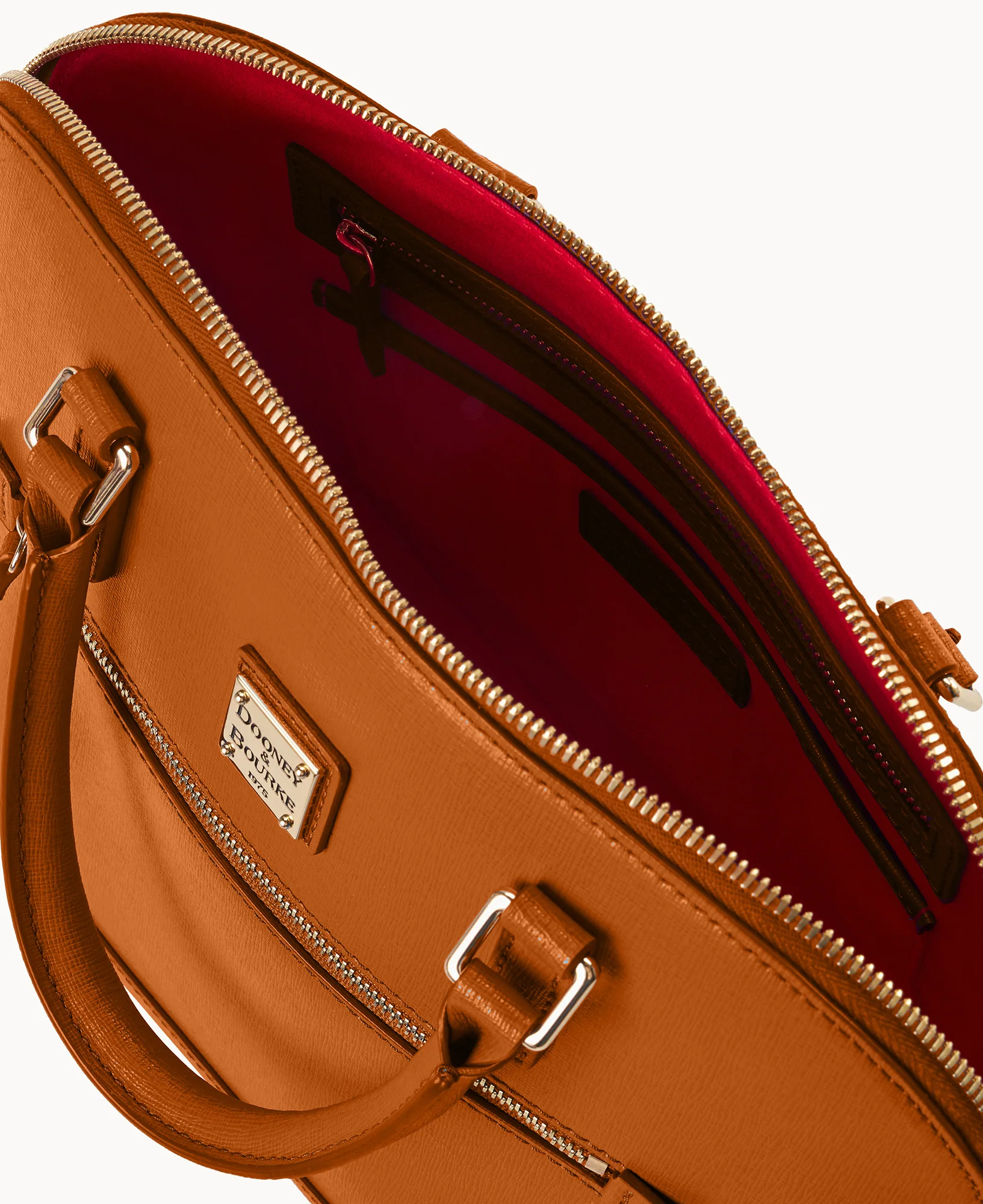 Saffiano Domed Zip Satchel - Image 36