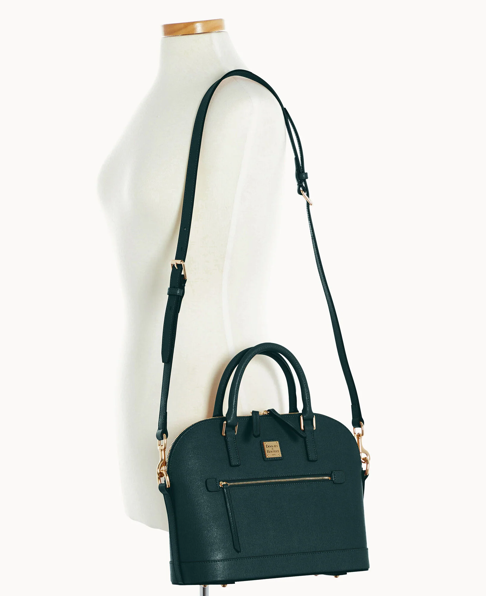 Saffiano Domed Zip Satchel - Image 53